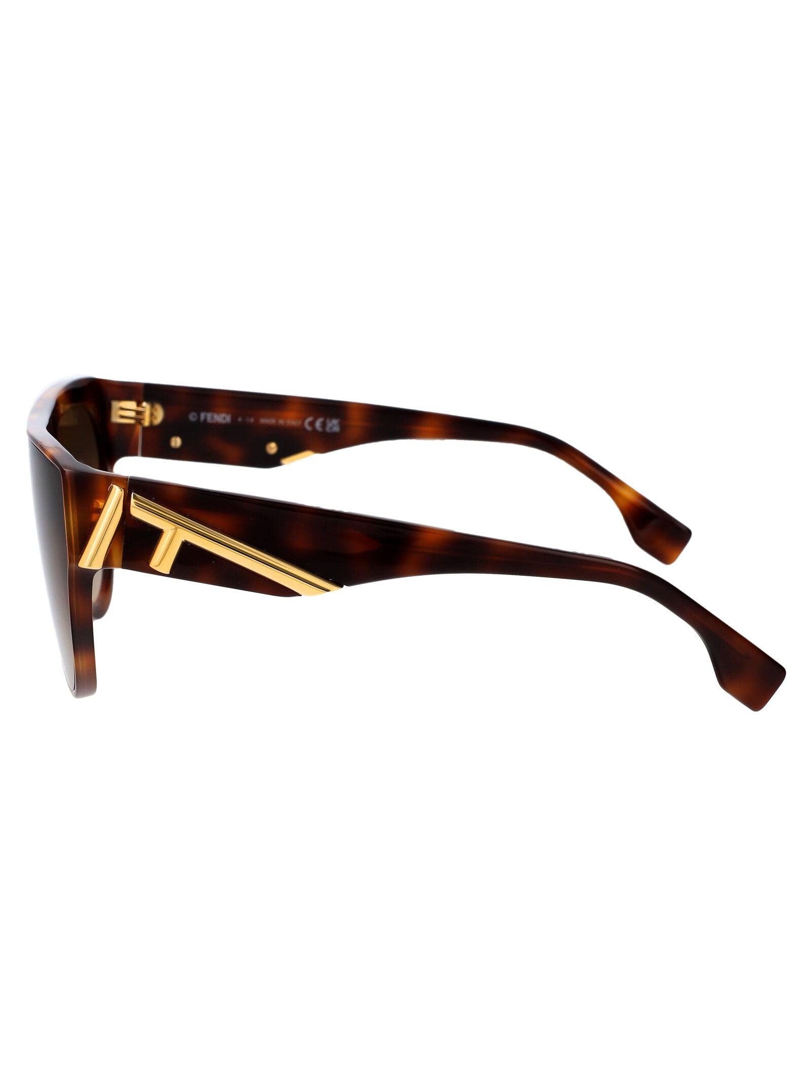 Fendi Mask Sunglasses Fe40150 I 53 F in Brown | Lyst
