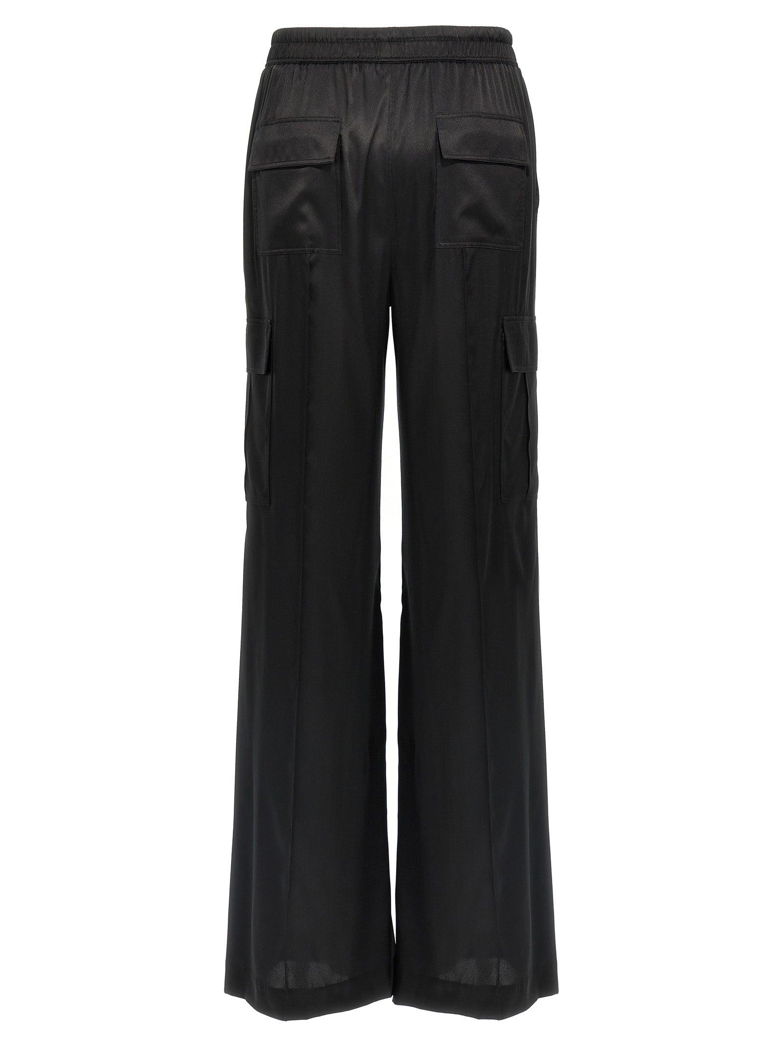 Tom Ford Cargo Silk Pants in Black | Lyst