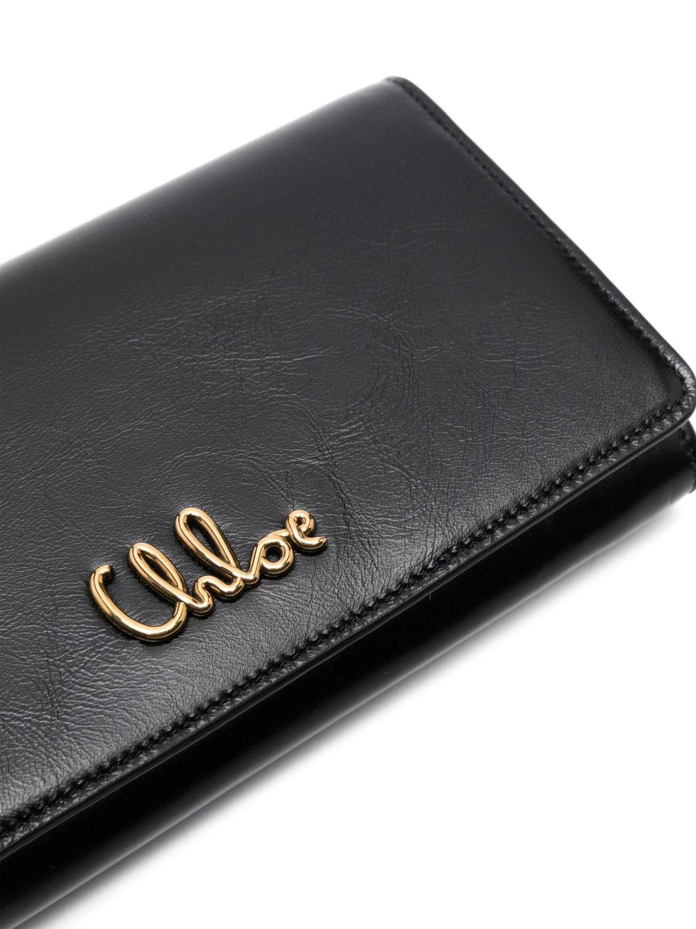 クラッチバッグ CHLOE CHLOE ICONIC LEATHER CLUTCH Chloé Iconic Leather Clutch in Black | Lyst Canada