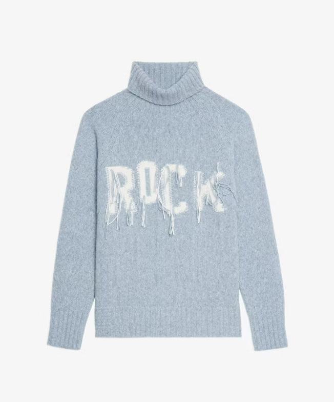Bleu Pull Amour Zadig Et Voltaire Roll Pull Rock And Love Bleu