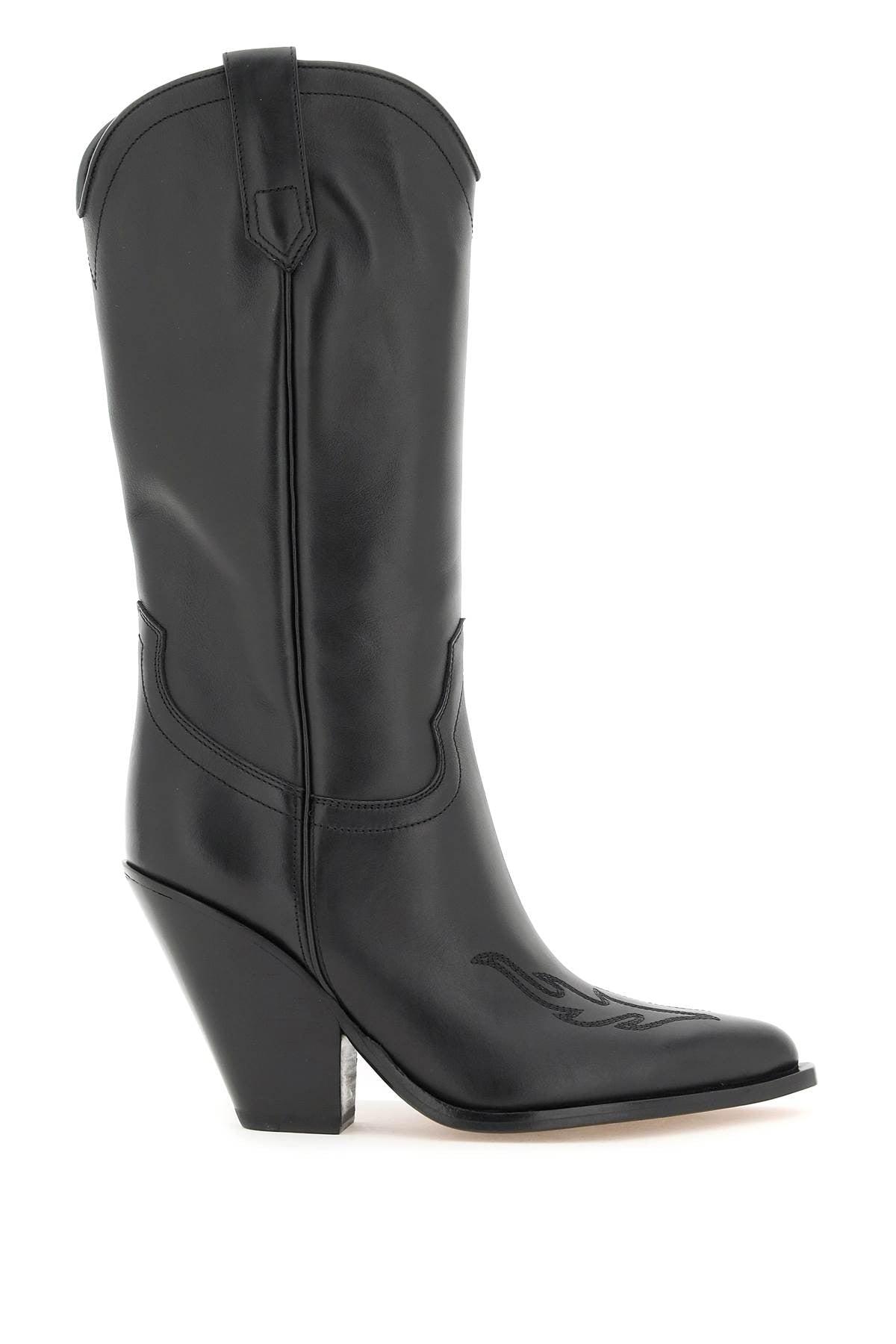 Sonora Boots Santa Fe Flame Boots Black Leather Lyst
