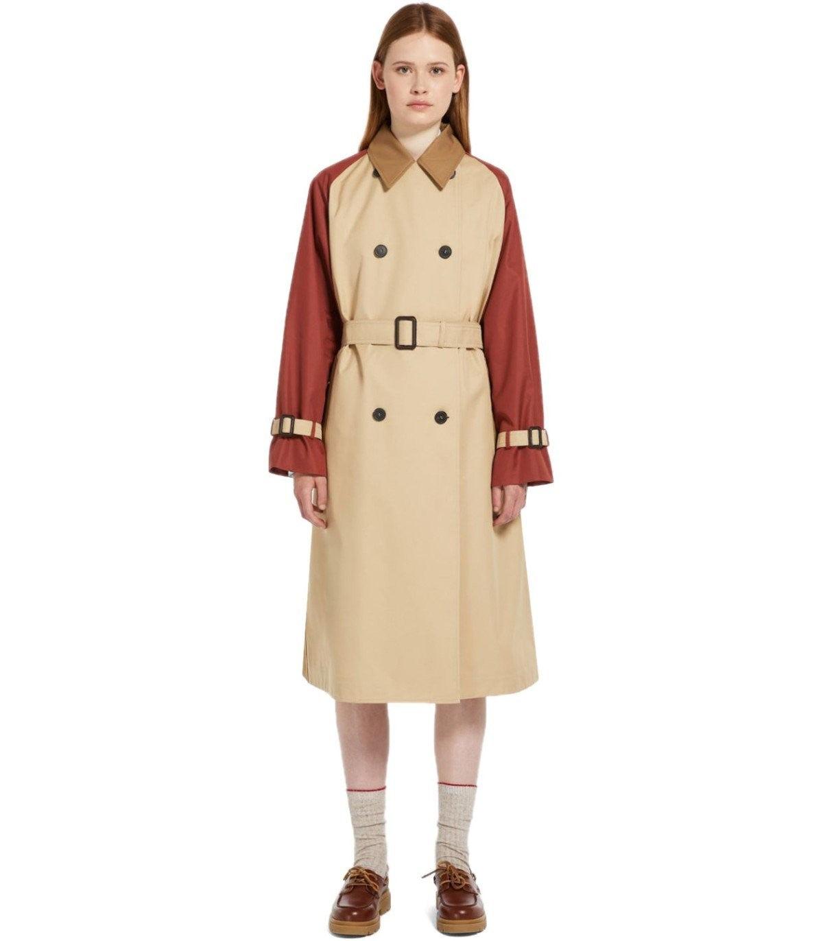 Weekend by Maxmara Canasta Miele Reversible Trench Coat in Natural