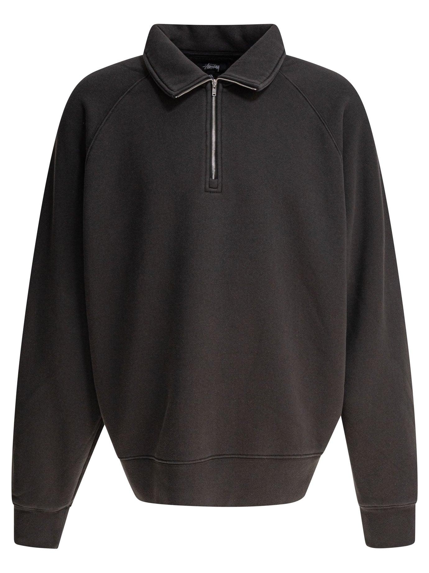 Stussy Relaxed Half-Zip Sweatshirt in Gray for Men | Lyst