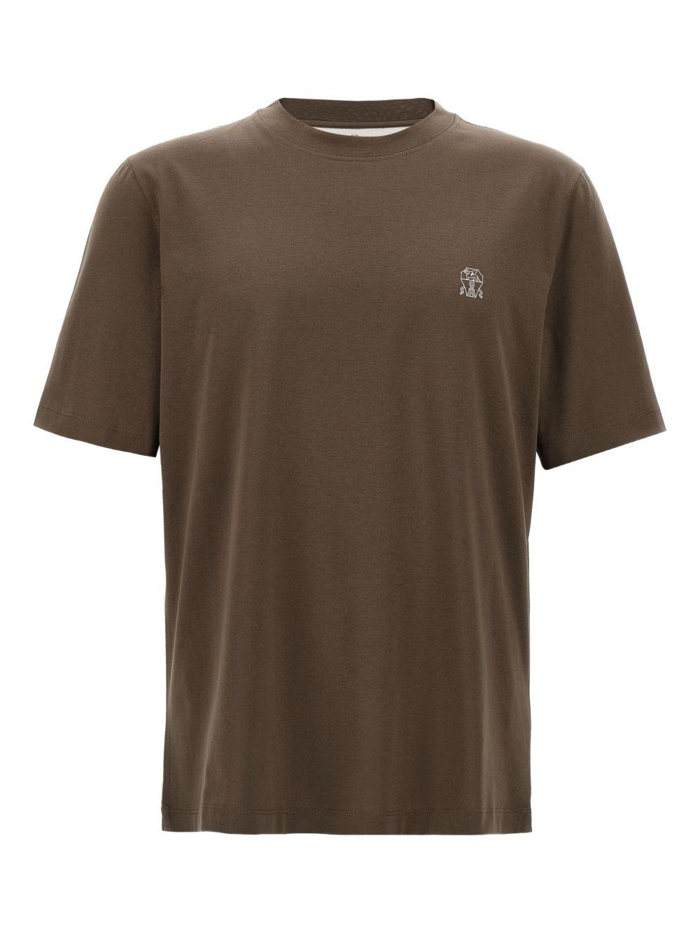 【関税込み】BRUNELLO CUCINELLI T-SHIRT MONILE T-shirt with monili for Woman in White | Brunello Cucinelli