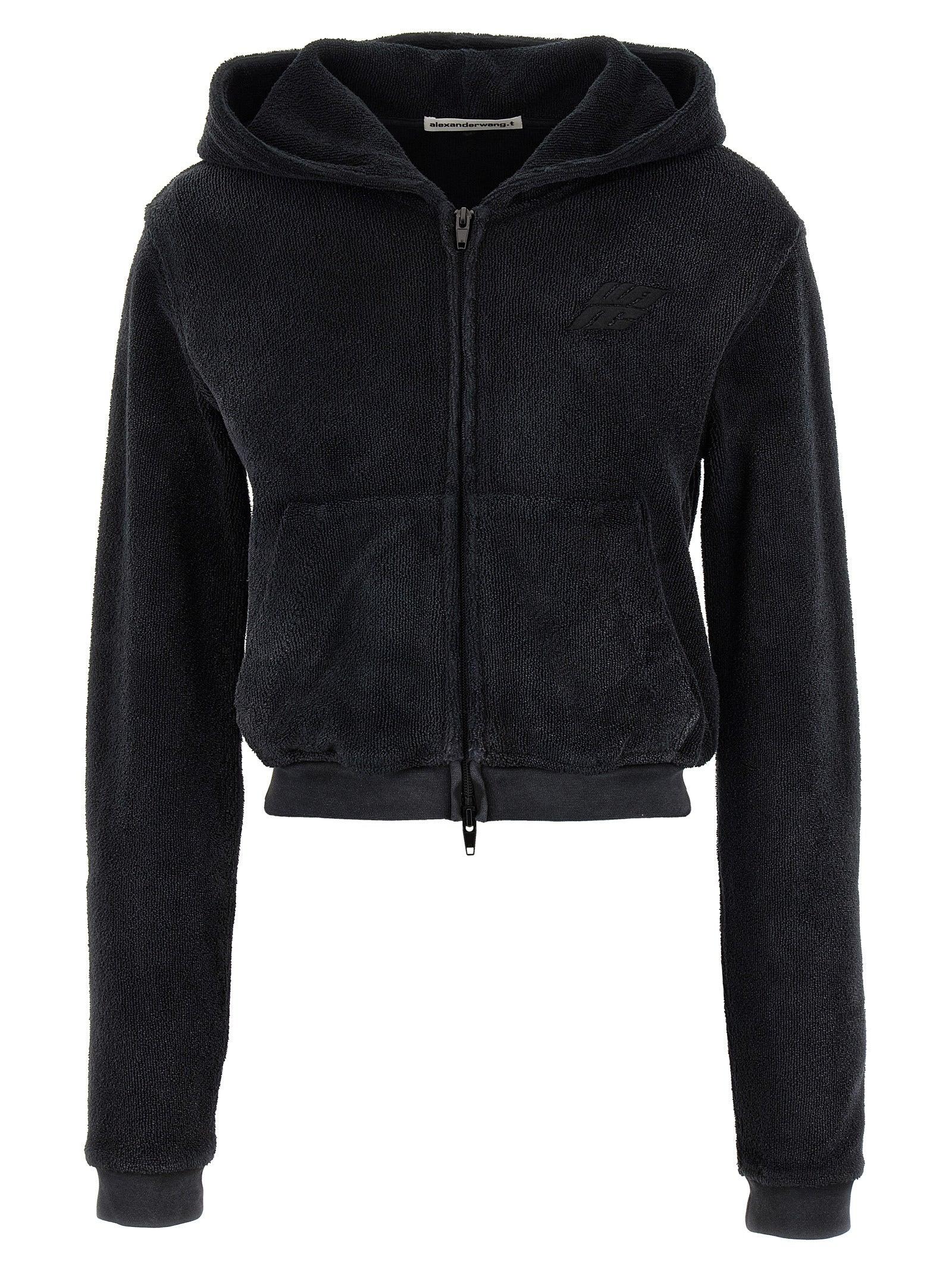 Tシャツ・カットソー ALEXANDER WANG Women Hoodies 1KC3241060 001 BLACK Black Hoodie T by Alexander Wang - Vitkac AS