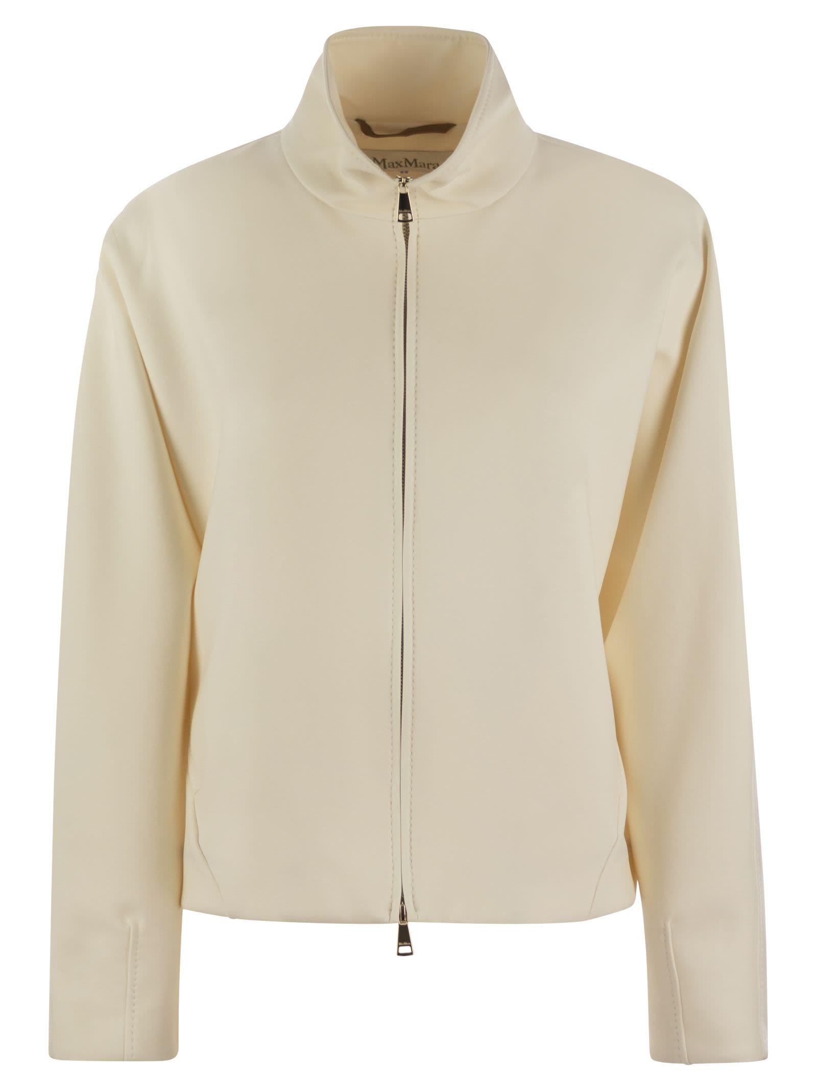 Max Mara Plava Polyamide Blend Sweatshirt in Natural | Lyst