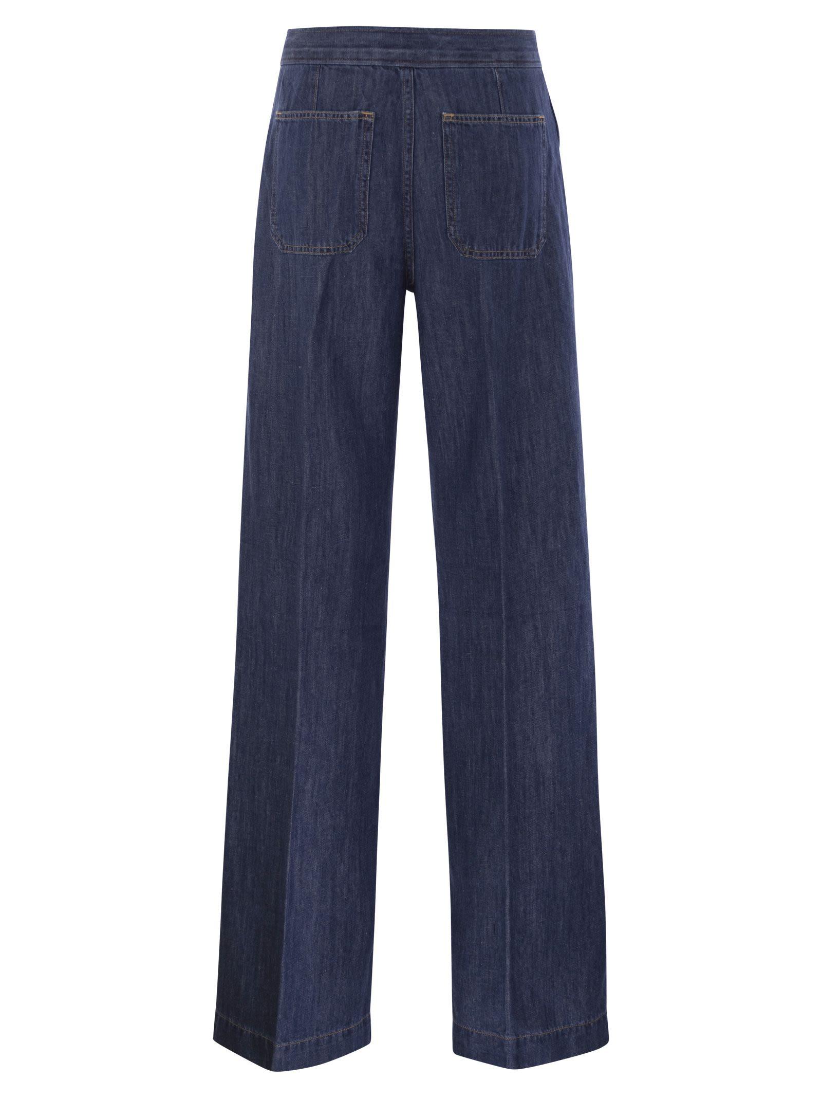 【Ralph Lauren】HIGH-RISE WIDE-LEG ジーンズ デニム *送/関込* Wide-Leg Jean