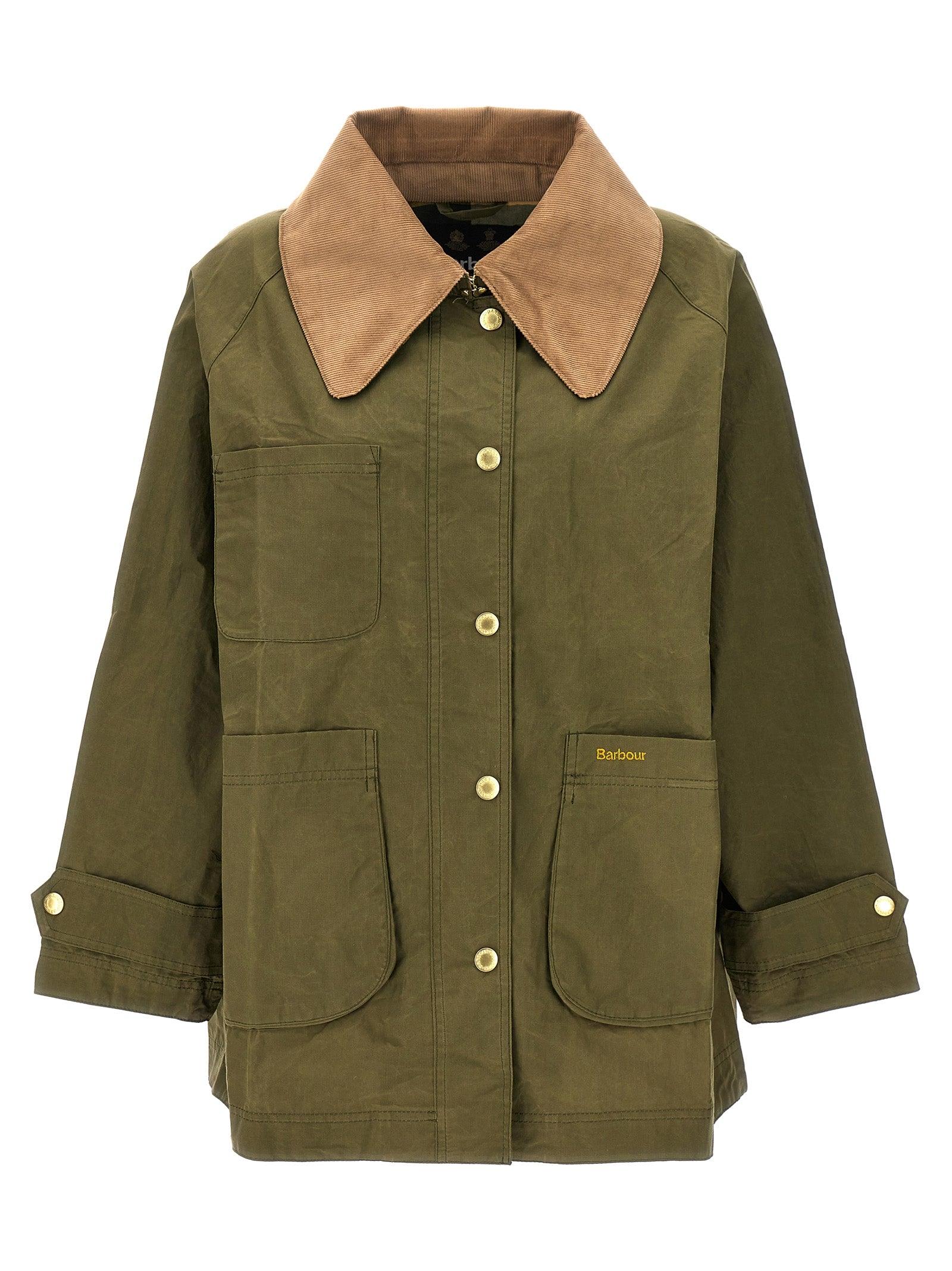 Barbour Hutton Rain Jacket in Green Lyst