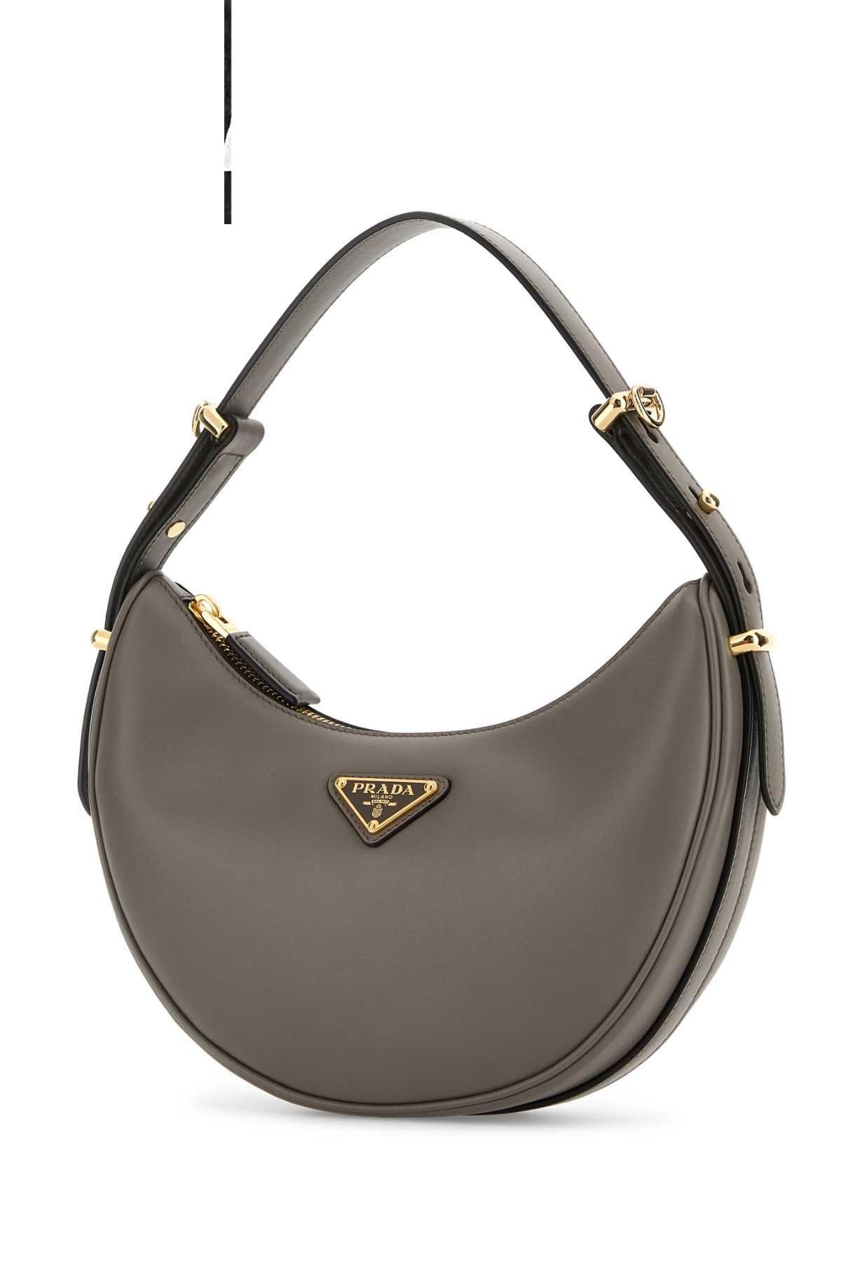 ハンドバッグ Prada Dark Grey Leather Arqua Handbag Prada Dark Leather Arquã£Â¨ Handbag in Gray | Lyst