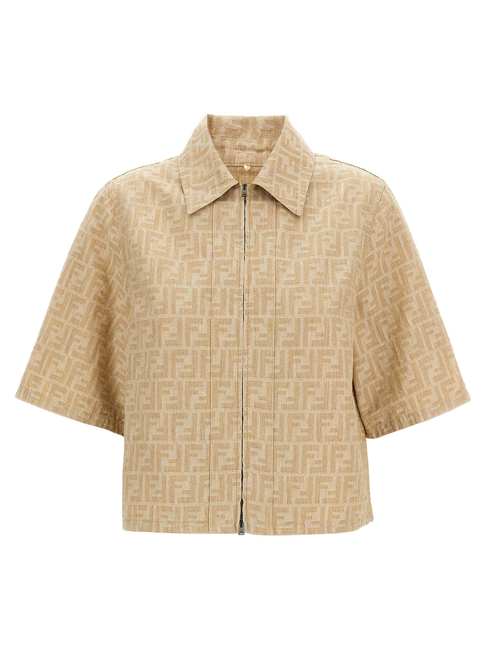 ジャケット Fendi FF CHAMBRAY DENIM JACKET Fendi Ff chambray denim jacket available on julian-fashion