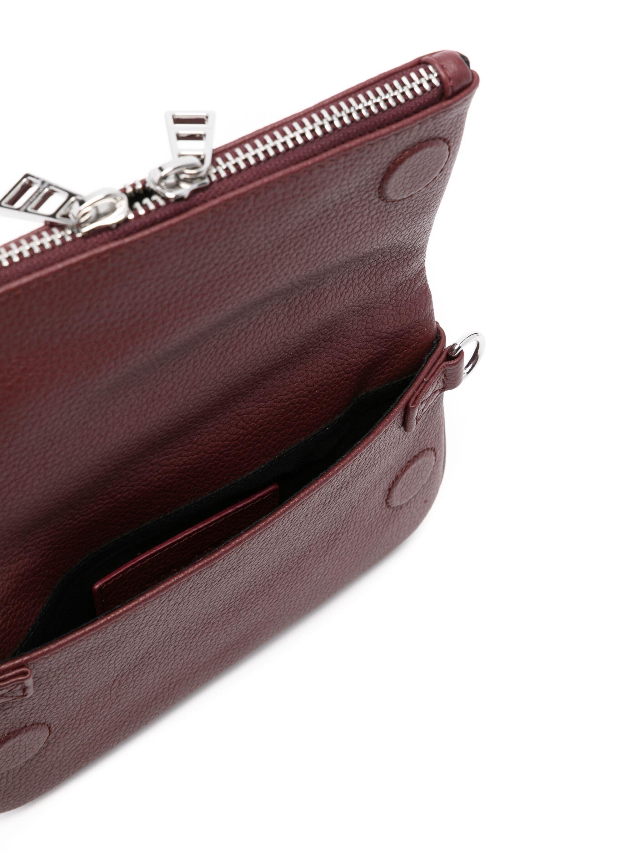 ショルダーバッグ ZADIG&amp;VOLTAIRE ROCKEUR GRAINED LEATHER Rock Pouch in Black Leather | Zadig&Voltaire