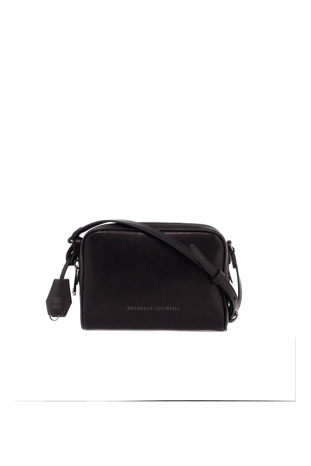 Mini Leather Boston Crossbody Bag With Shoulder Strap