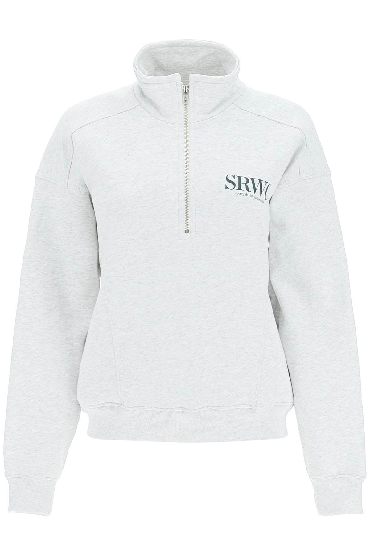 Sporty & Rich Sporty Rich Upper East Side Quarter Zip Sweatshirt