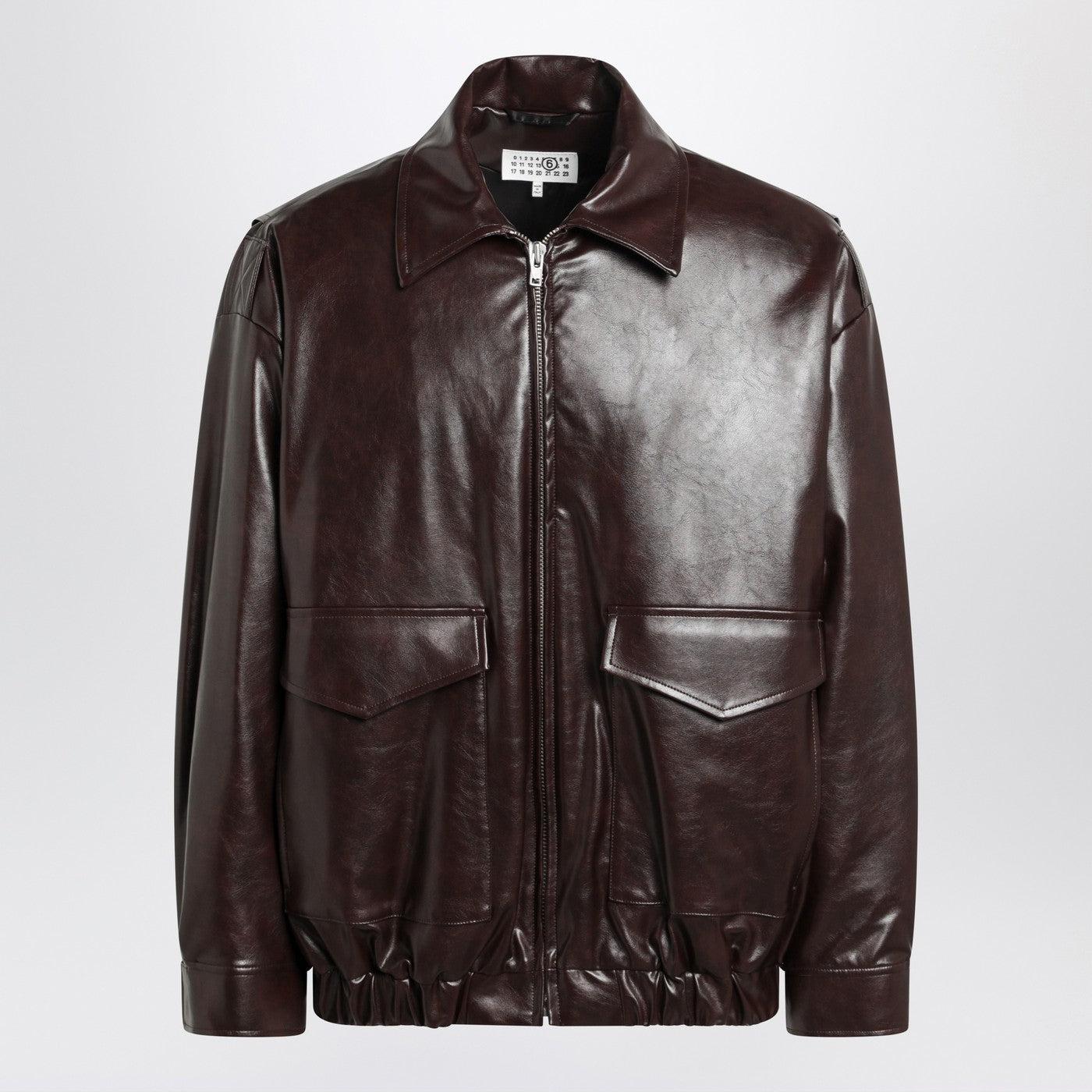 MM6 Maison Margiela faux-leather Jacket | Red | FARFETCH
