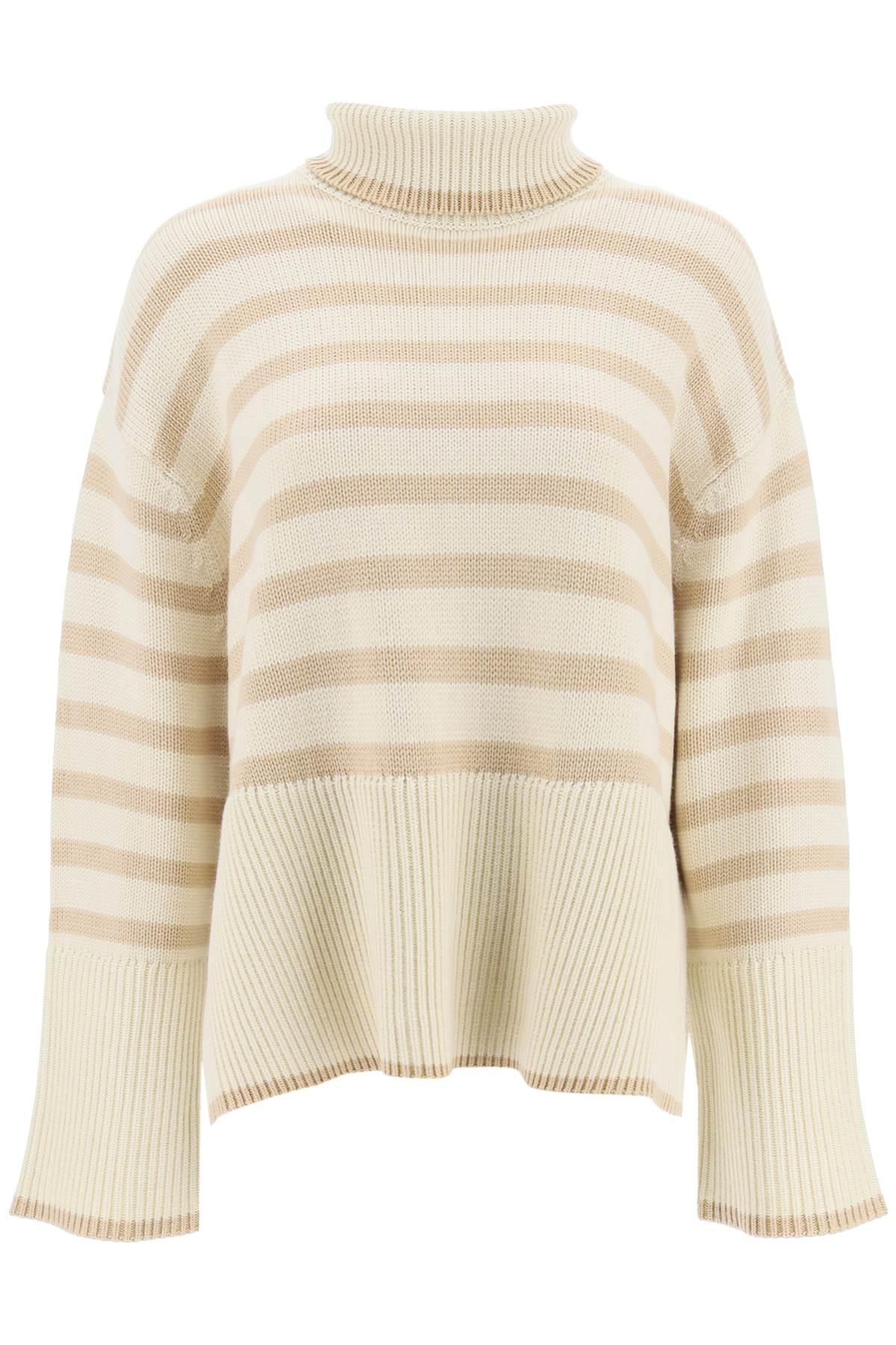 Totême Toteme Oversized Striped Sweater in Natural | Lyst