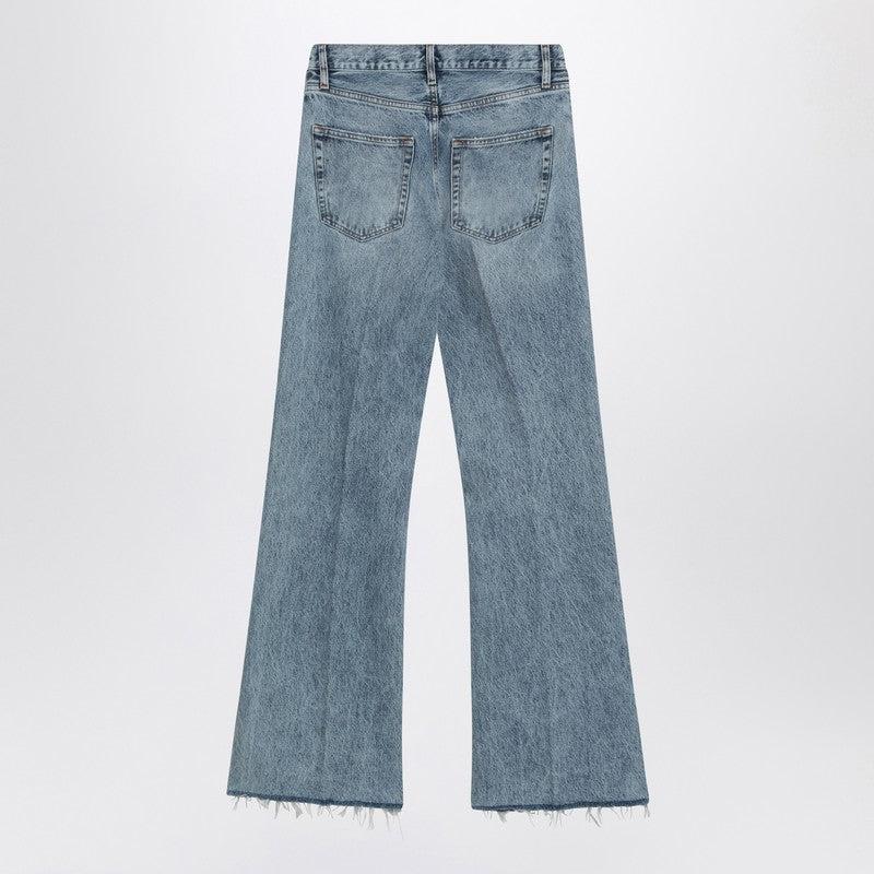 ボトムスその他 Frame Wide-leg The Lax jeans with washed effect FRAME Wide-leg The Lax Jeans With Washed Effect in Blue | Lyst