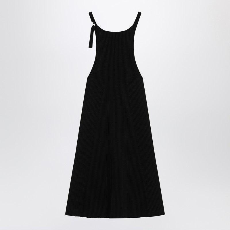 ワンピース COURREGES BLACK RIBBED MINI DRESS Courrèges Black ribbed mini dress | TheDoubleF