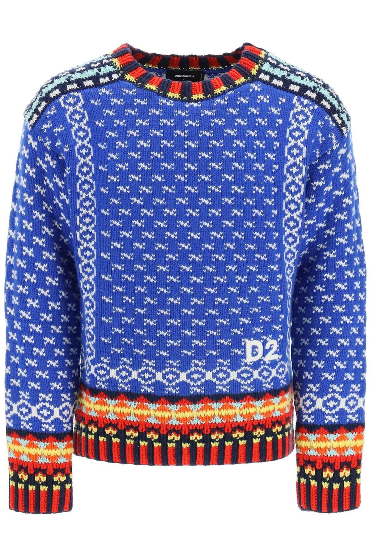DSquared² Mount Logan Sweater in Blue for Men | Lyst