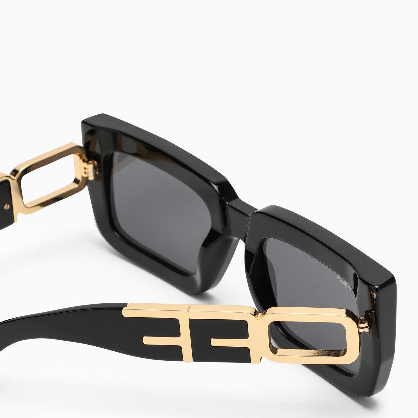 Off-White c/o Virgil Abloh Tm Boston Black/gold Sunglasses for Men | Lyst