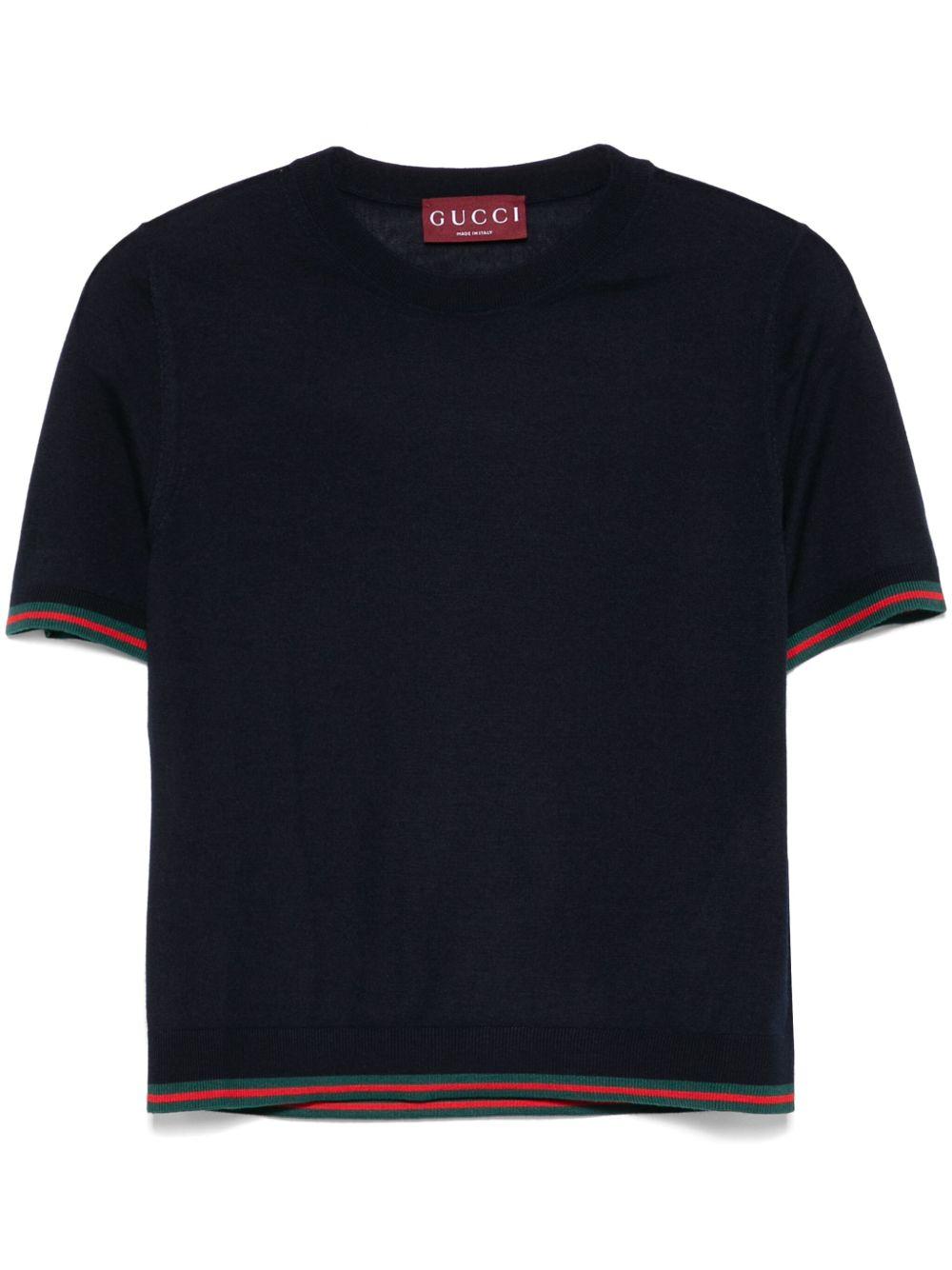 Gucci Vintage Cashmere sweater w/ gold GG logo | eBay