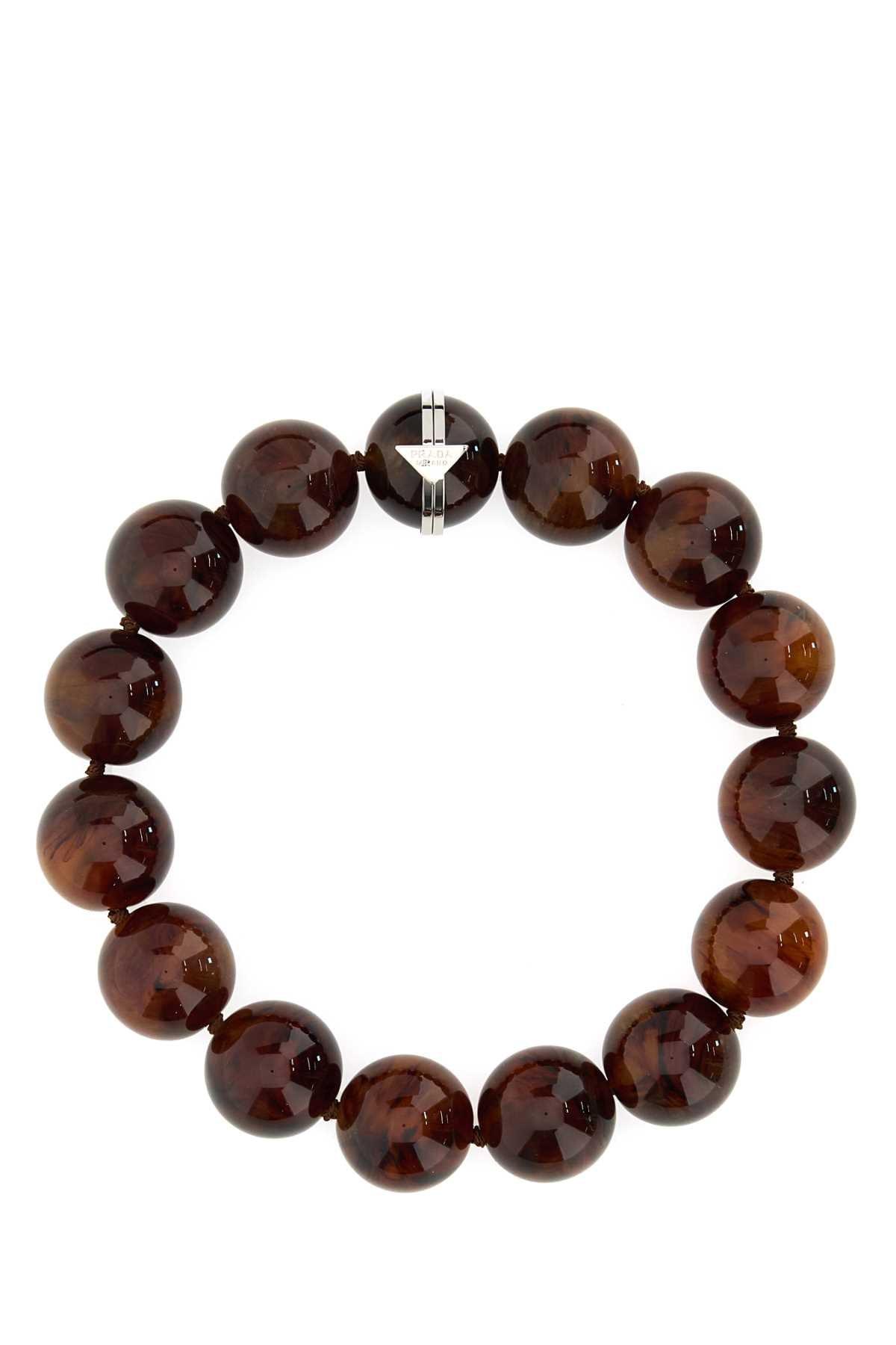 ネックレス・ペンダント PRADA PRINTED PEARLS NECKLACE Prada Printed Pearls Necklace | Lyst