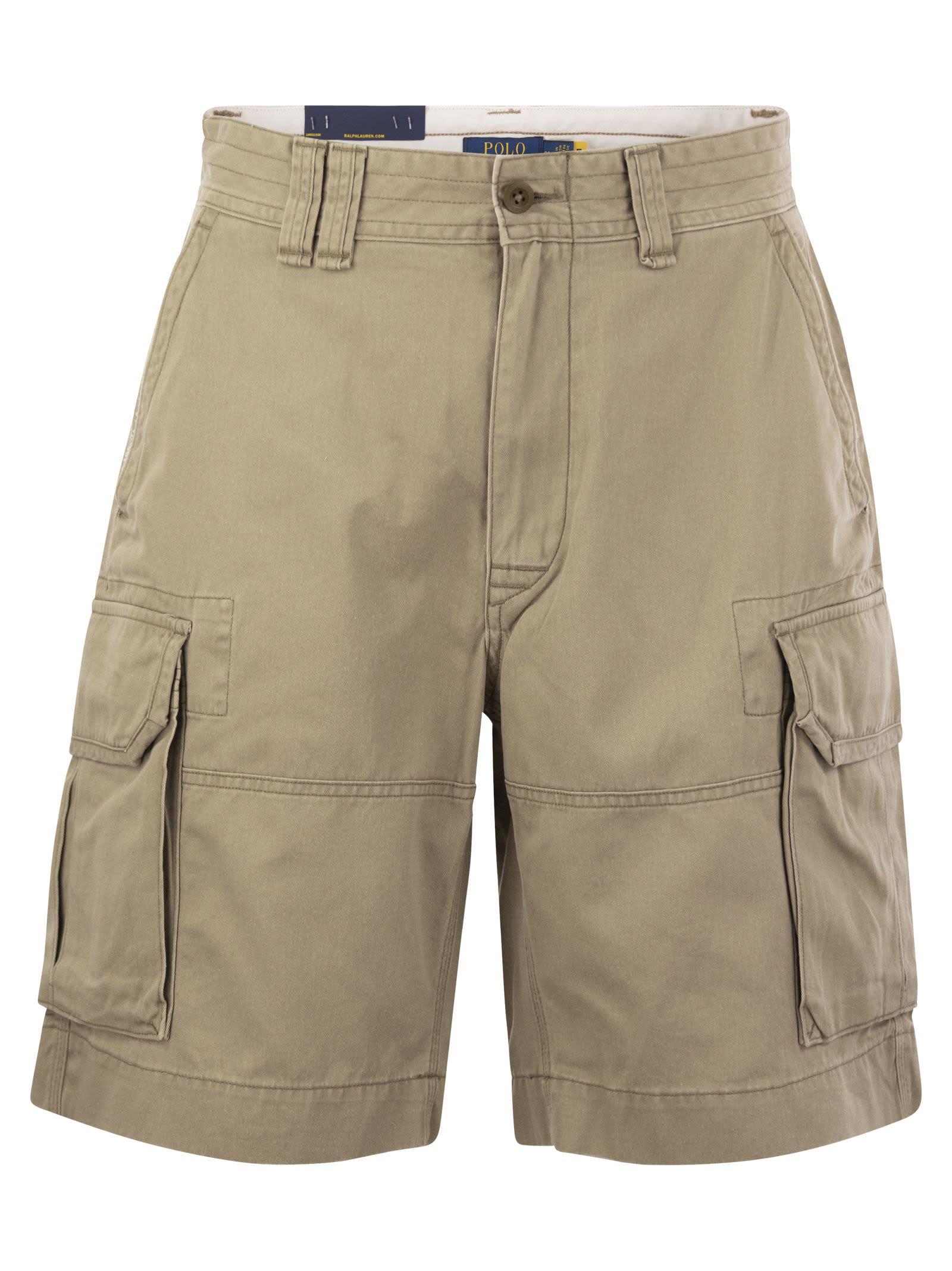 Polo Ralph Lauren Classic Fit Twill Cargo Short in Natural for Men Lyst UK