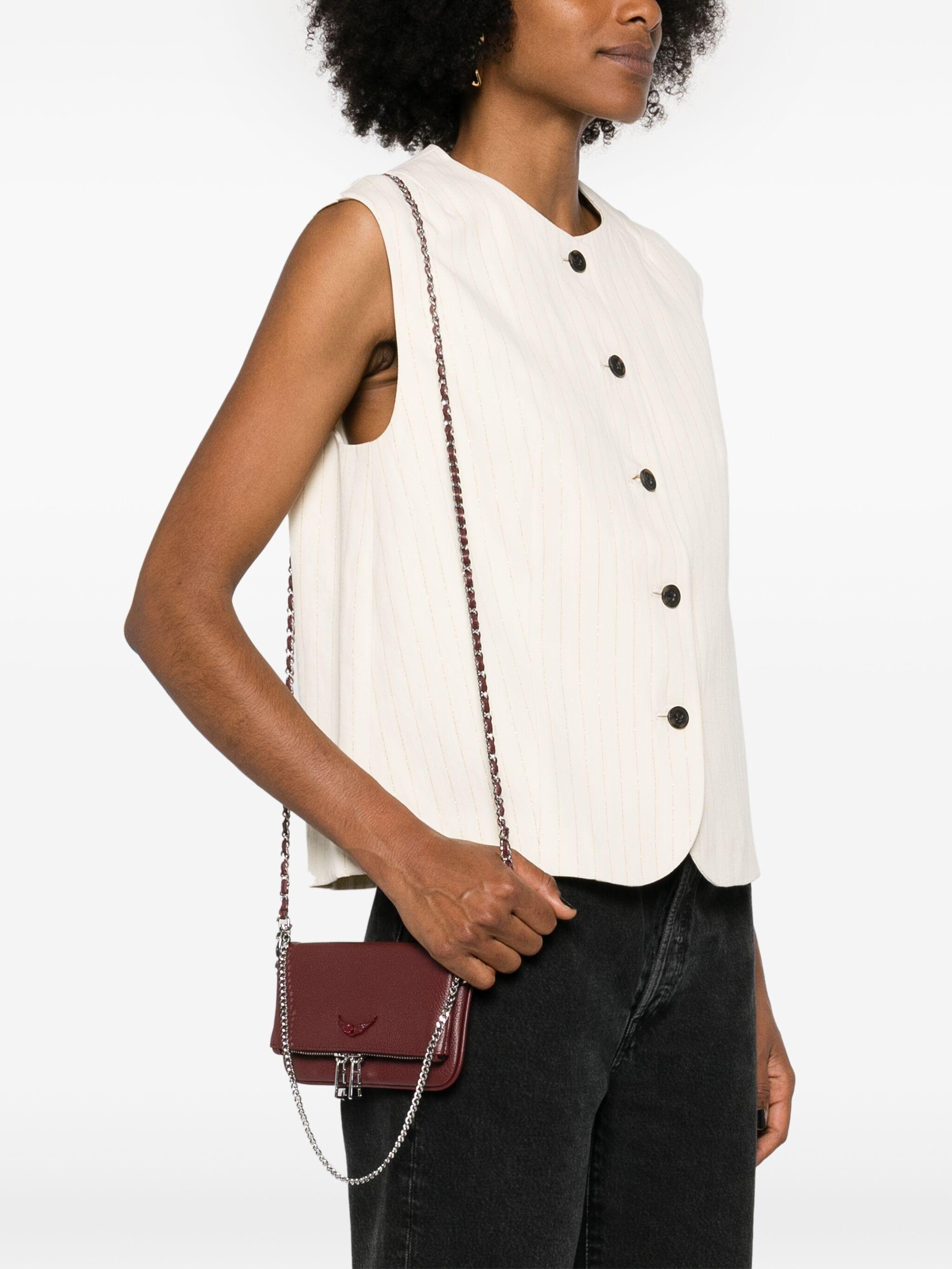 ショルダーバッグ ZADIG&amp;VOLTAIRE ROCKEUR GRAINED LEATHER ZV Rock W You Bag Olive – The Blue Collection