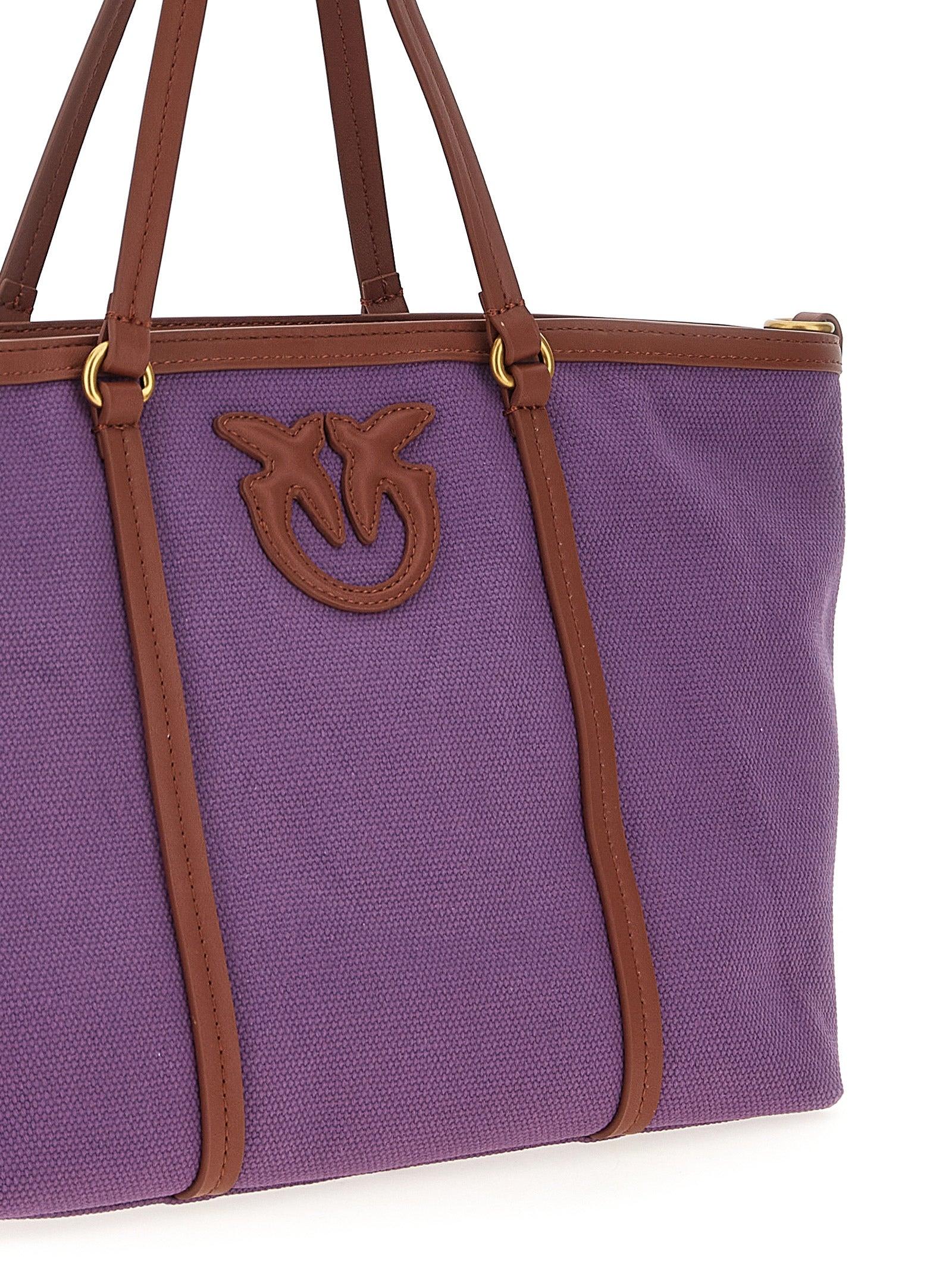 トートバッグ PINKO 'Miranda' small shopping bag Purple Pinko Miranda Small Shopper In Purple - 37% Off | Editorialist