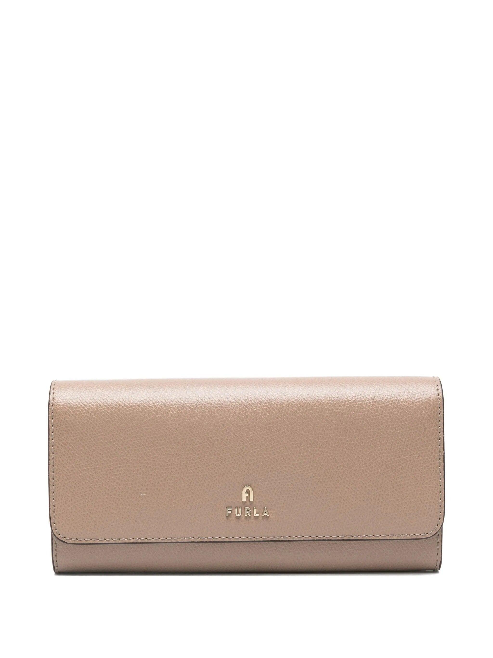 Furla Camelia Continental Wallet in Natural | Lyst