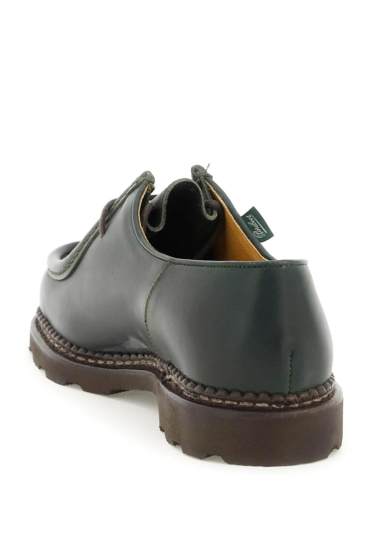 Paraboot Leather 'michael' Derby Shoes in Green for Men | Lyst