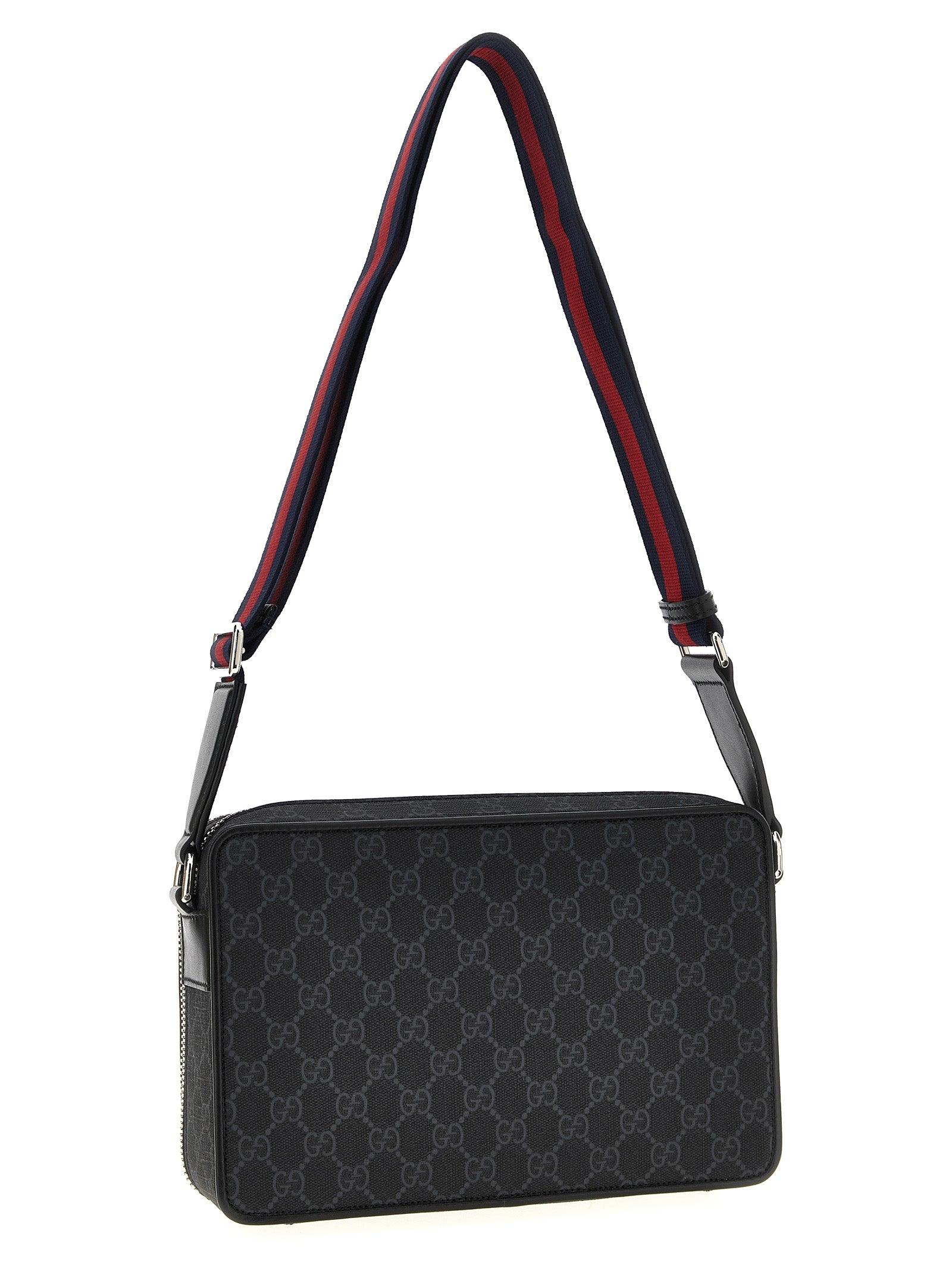 Gucci Gg Shoulder Strap in Black for Men | Lyst