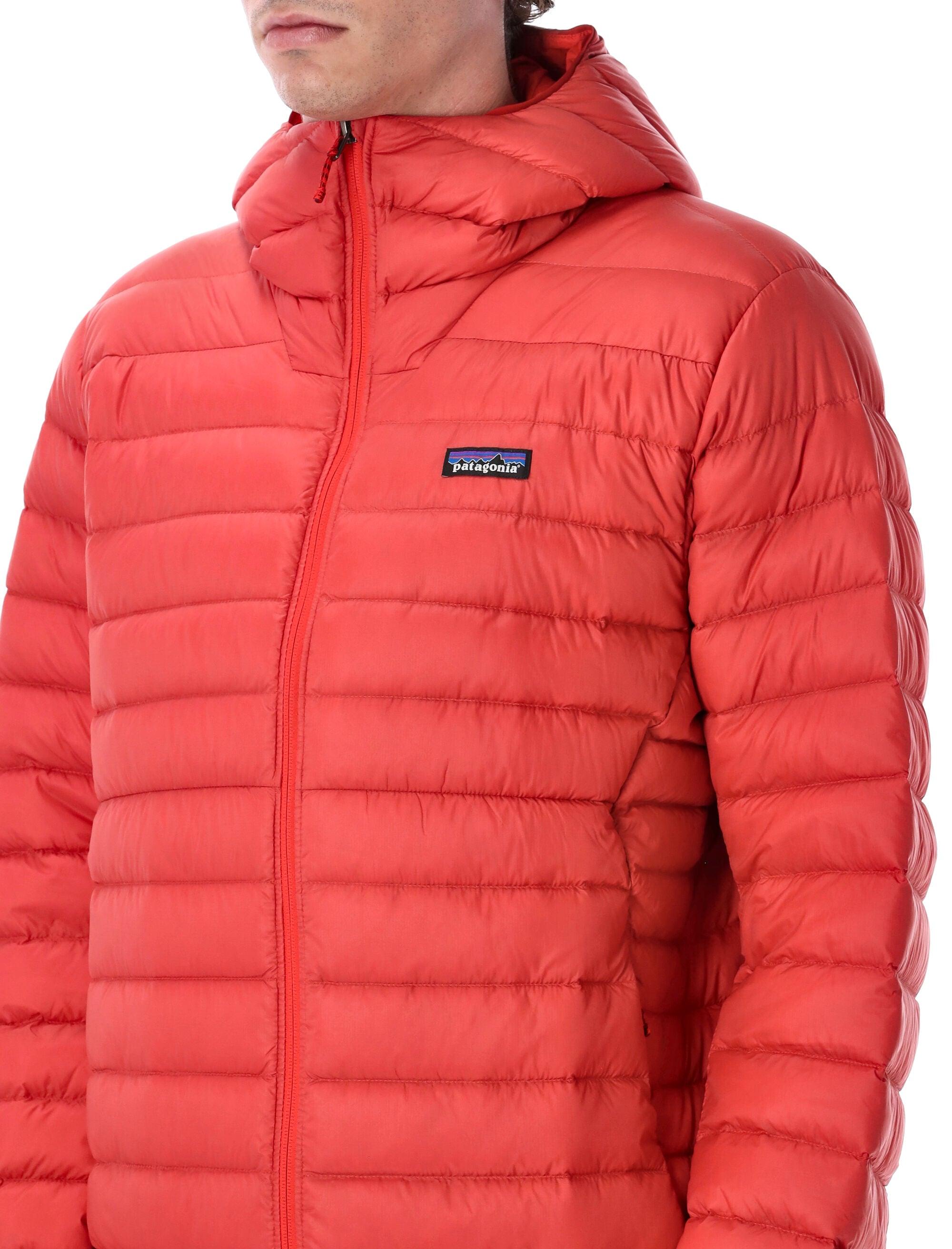 Patagonia Down Sweater Insulated Hoody in Red for Men | Lyst