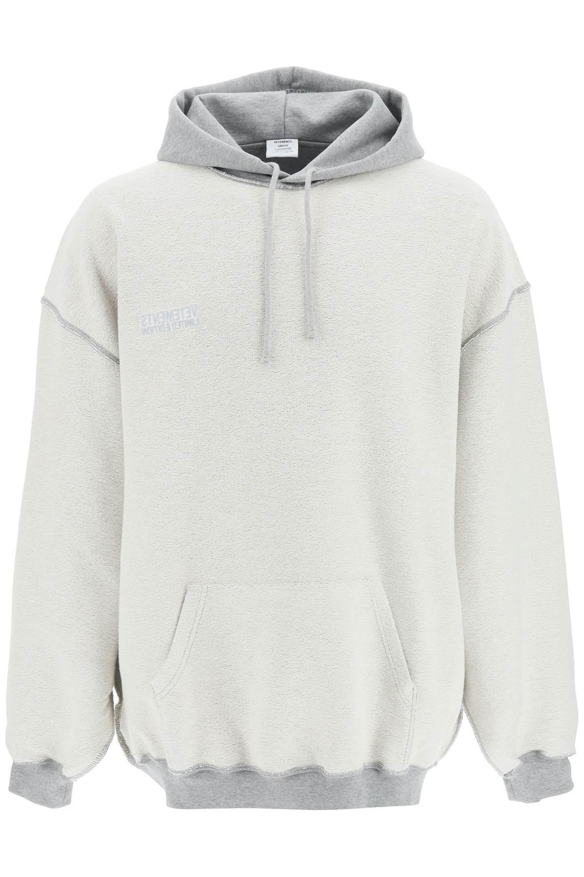 Vetements Inside-out Oversized Hoodie in White for Men | Lyst