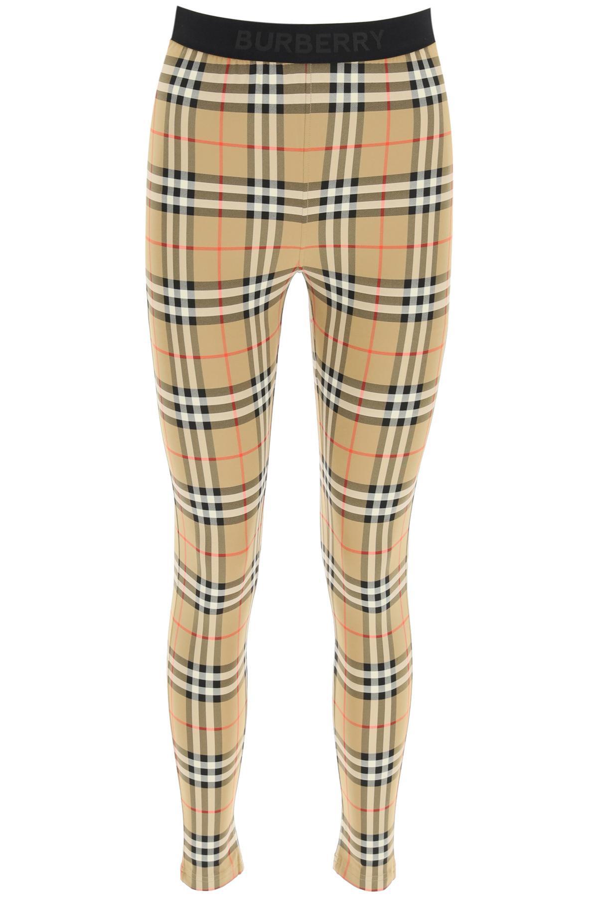 Vintage Check Belvoir Leggings Burberry en coloris Neutre | Lyst