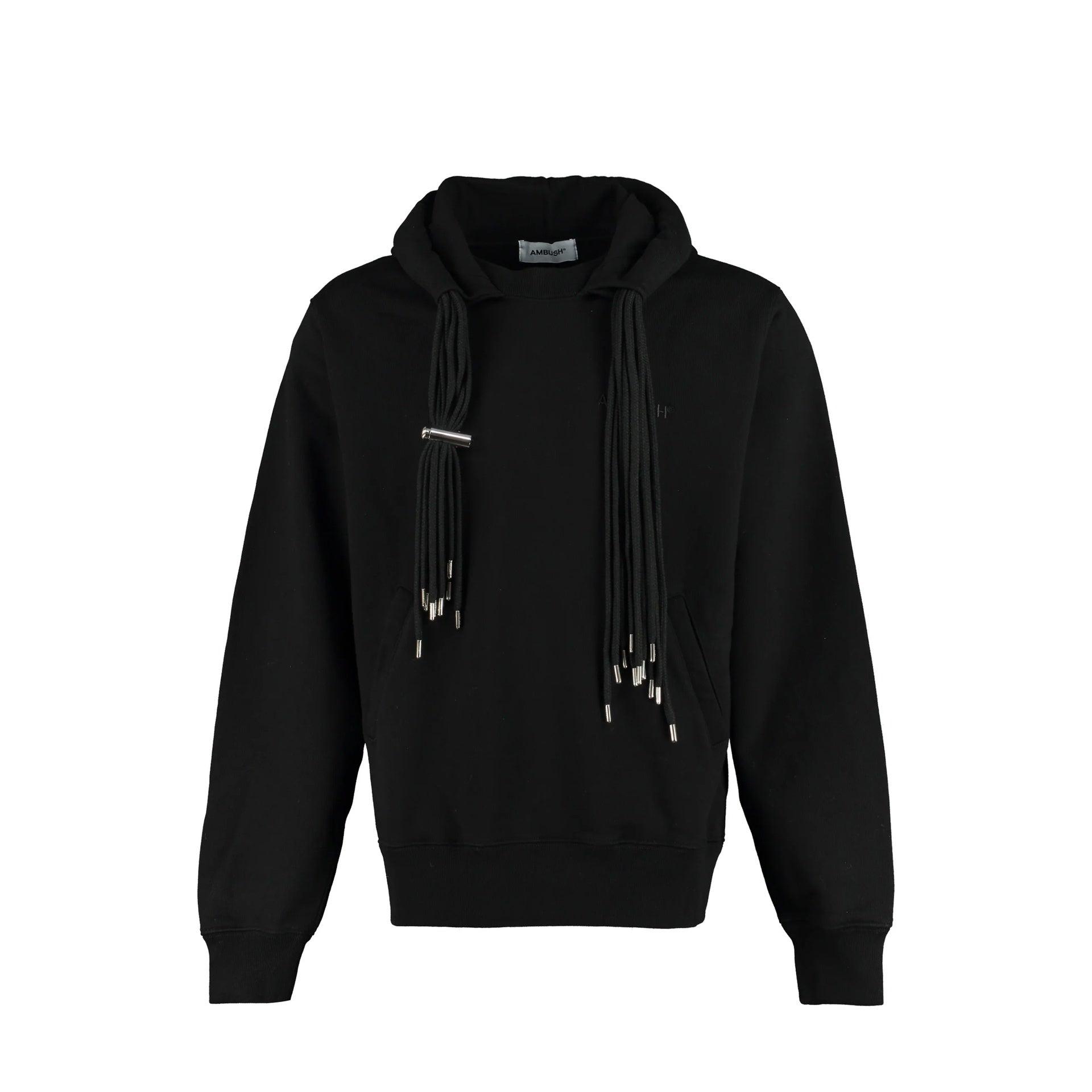 パーカー・フーディ Ambush Black Cotton Oversize Sweatshirt AMBUSH Ball chain-detail Hoodie | Black | FARFETCH