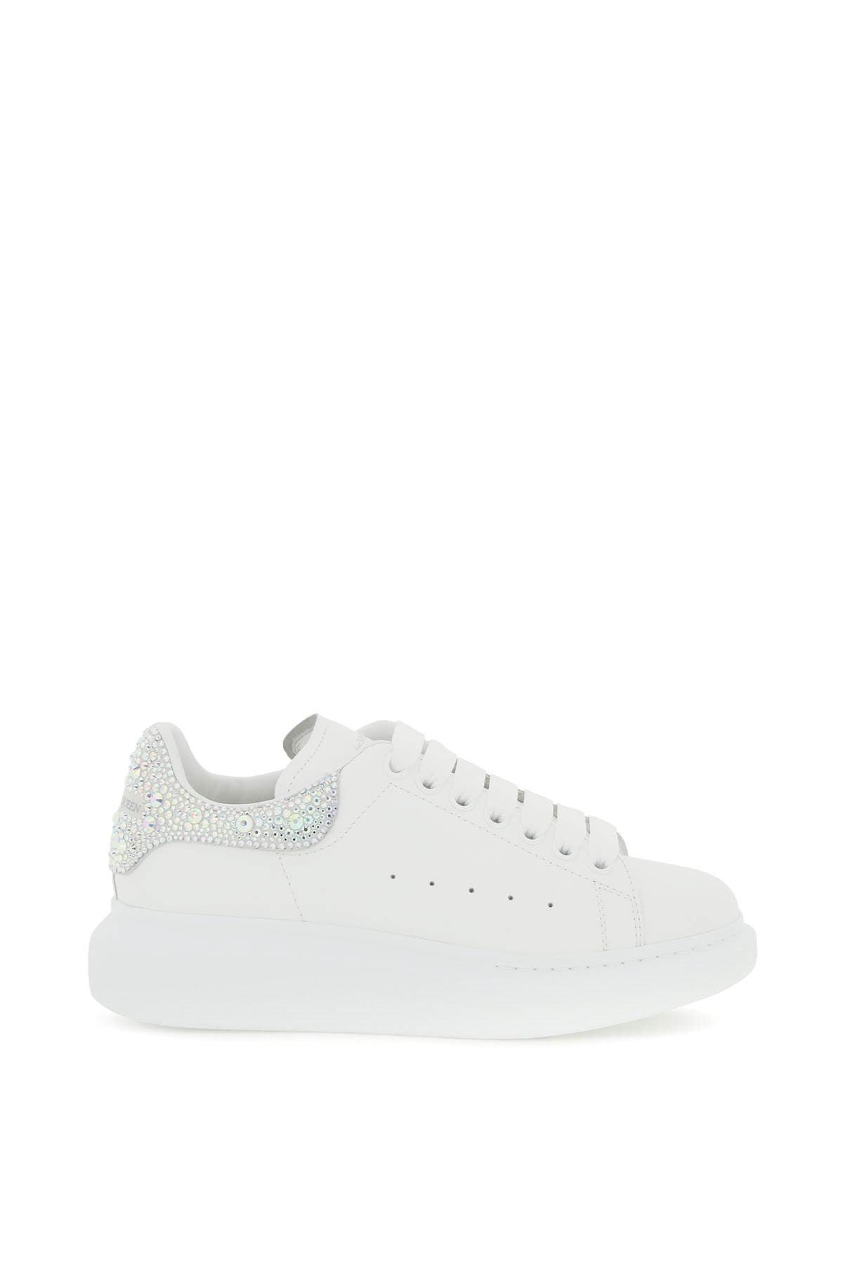 Alexander McQueen Crystal Oversize Sneakers in White | Lyst