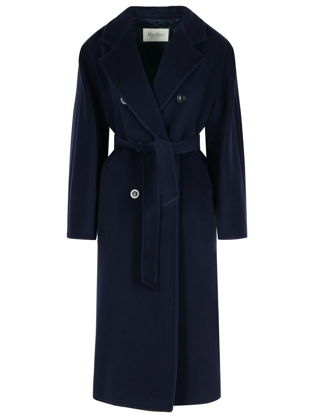 【23AW NEW】Max Mara_woman/Madame ダブルブレストコート /Blue Max Mara Women's' Madame Coat in Blue | LN-CC®
