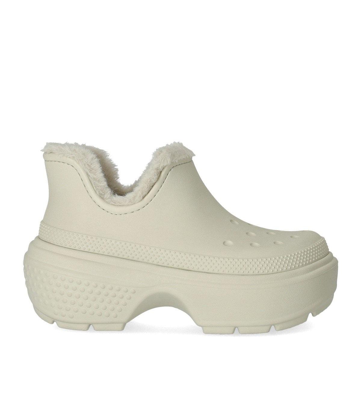 ショートブーツ・ブーティ CROCS Woman Flat ankle boots Yellow Cream 210673 OJI Crocs Outlet: Shoes woman - Yellow Cream | Crocs flat ankle