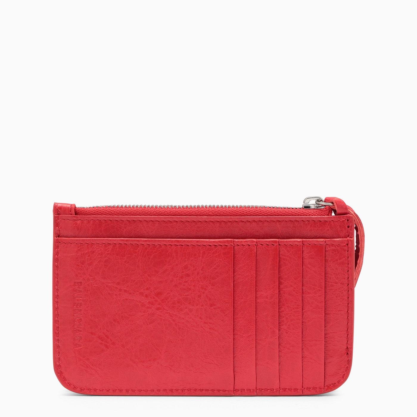 Balenciaga Red Le Cagole Zipped Card Holder | Lyst