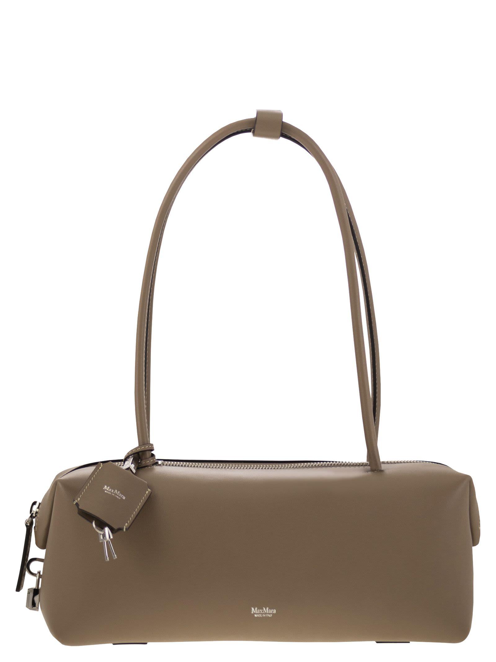 Max Mara HOLDALLM - Medium Satchel in Natural Leather