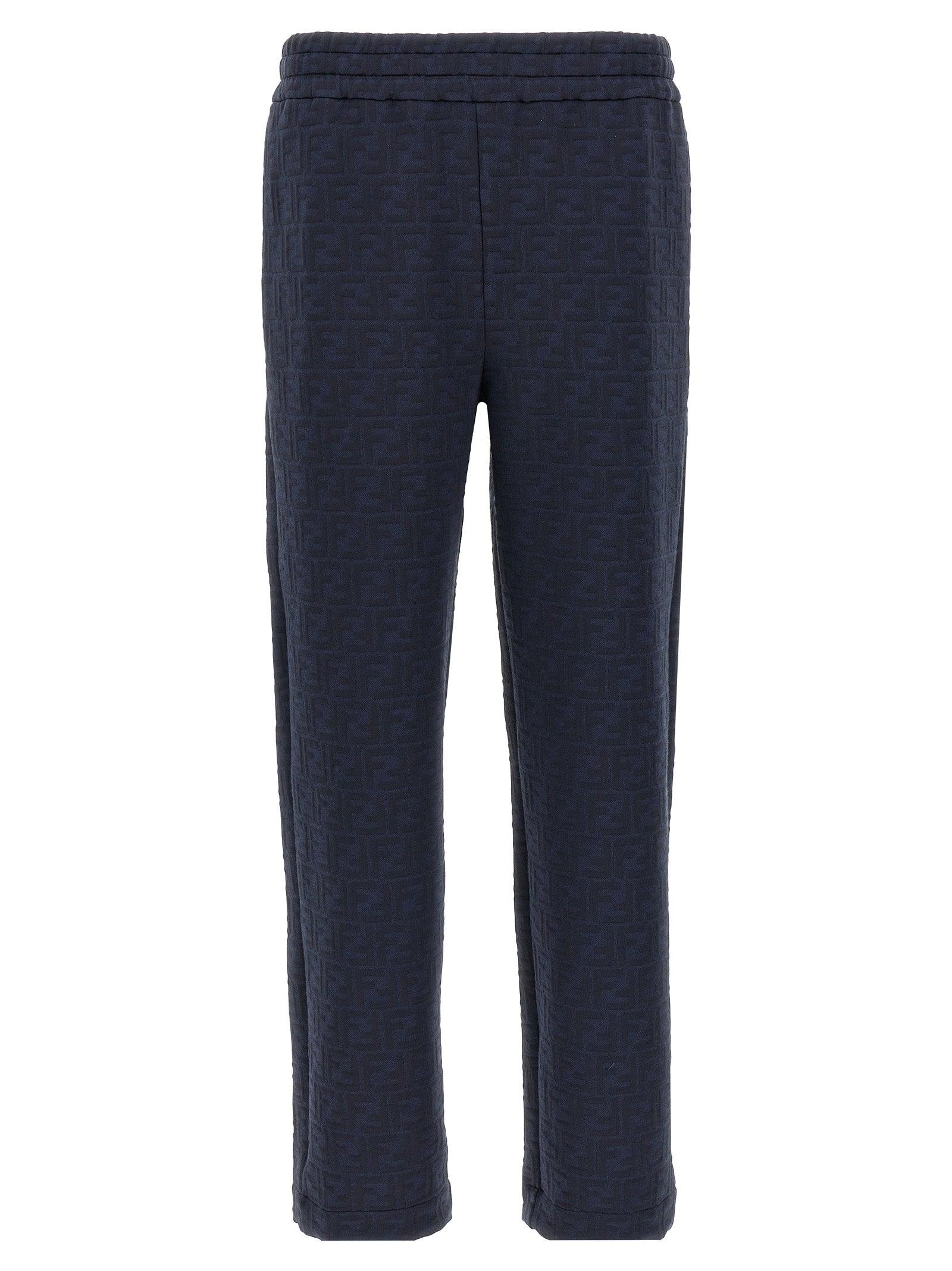 Ff Monogram Joggers Pantaloni Blu-Uomo da Uomo di Fendi in Blu Lyst