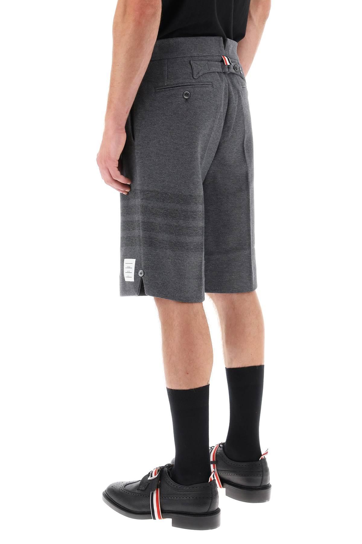 Thom Browne Grey 4-Bar Shorts