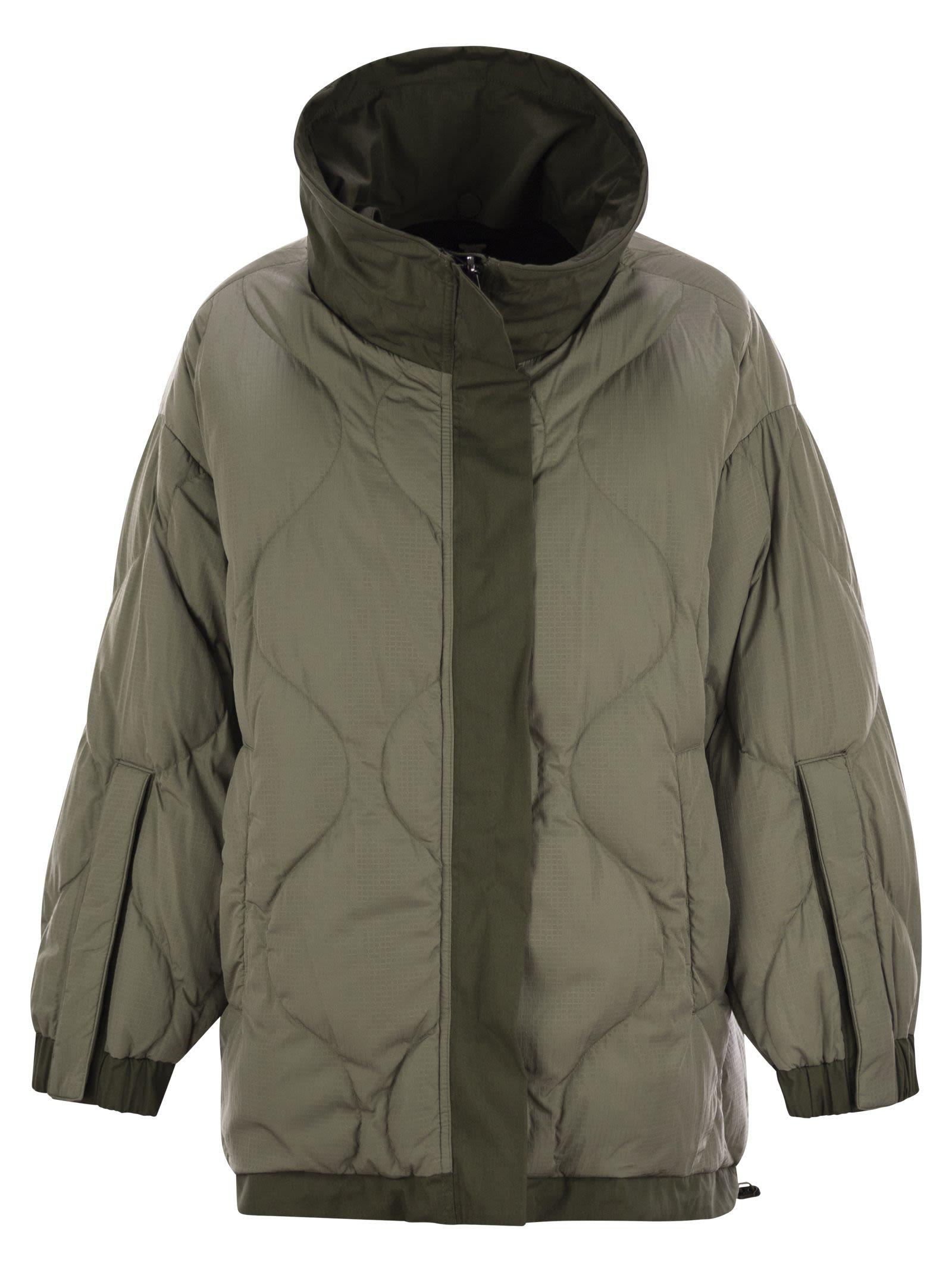 Weekend by Maxmara Ozieri Reversible Parka in Green | Lyst