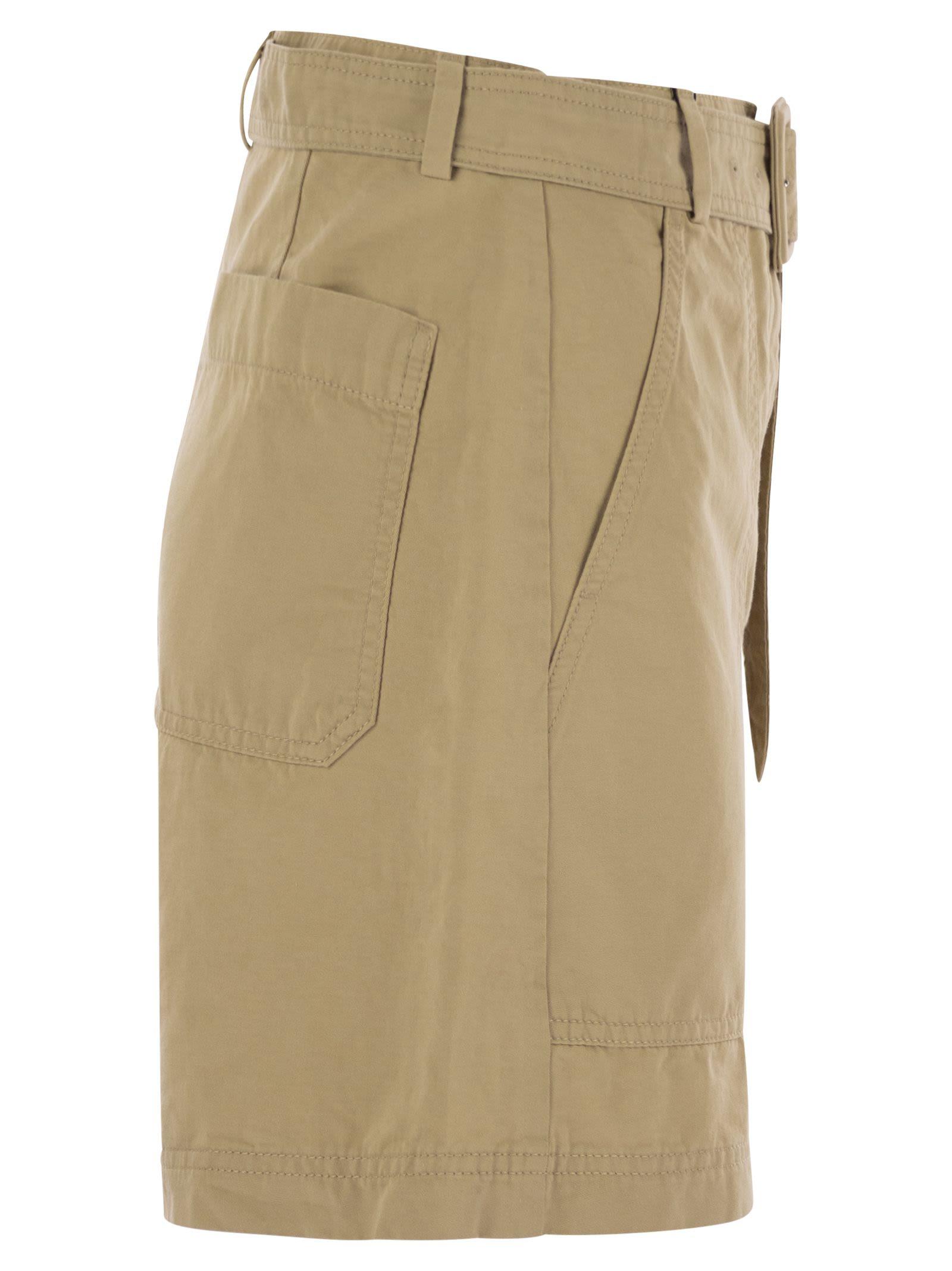 ショートパンツ Weekend Max Mara CIRINO - Cotton and linen Bermuda shorts Cotton and linen Bermuda shorts, sand | Weekend Max Mara