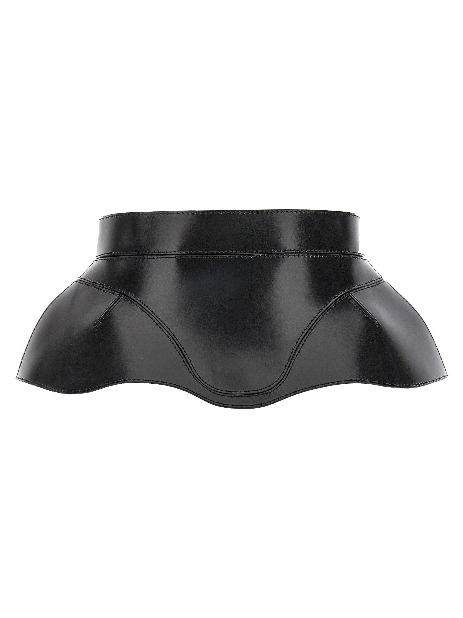 Black leather corset belt online