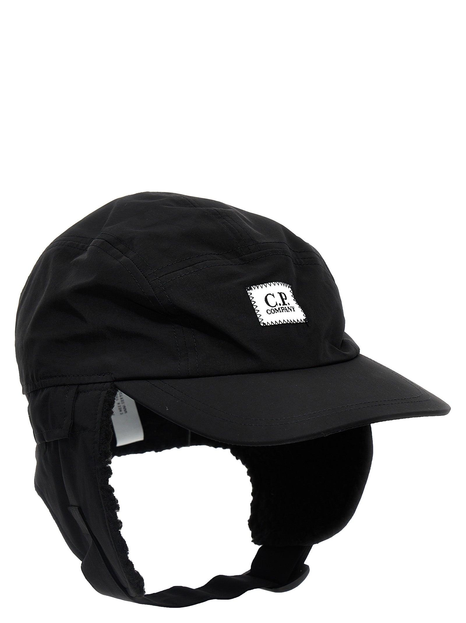 C.P. Company 'Chrome-R Earflap' Cap in Black for Men | Lyst