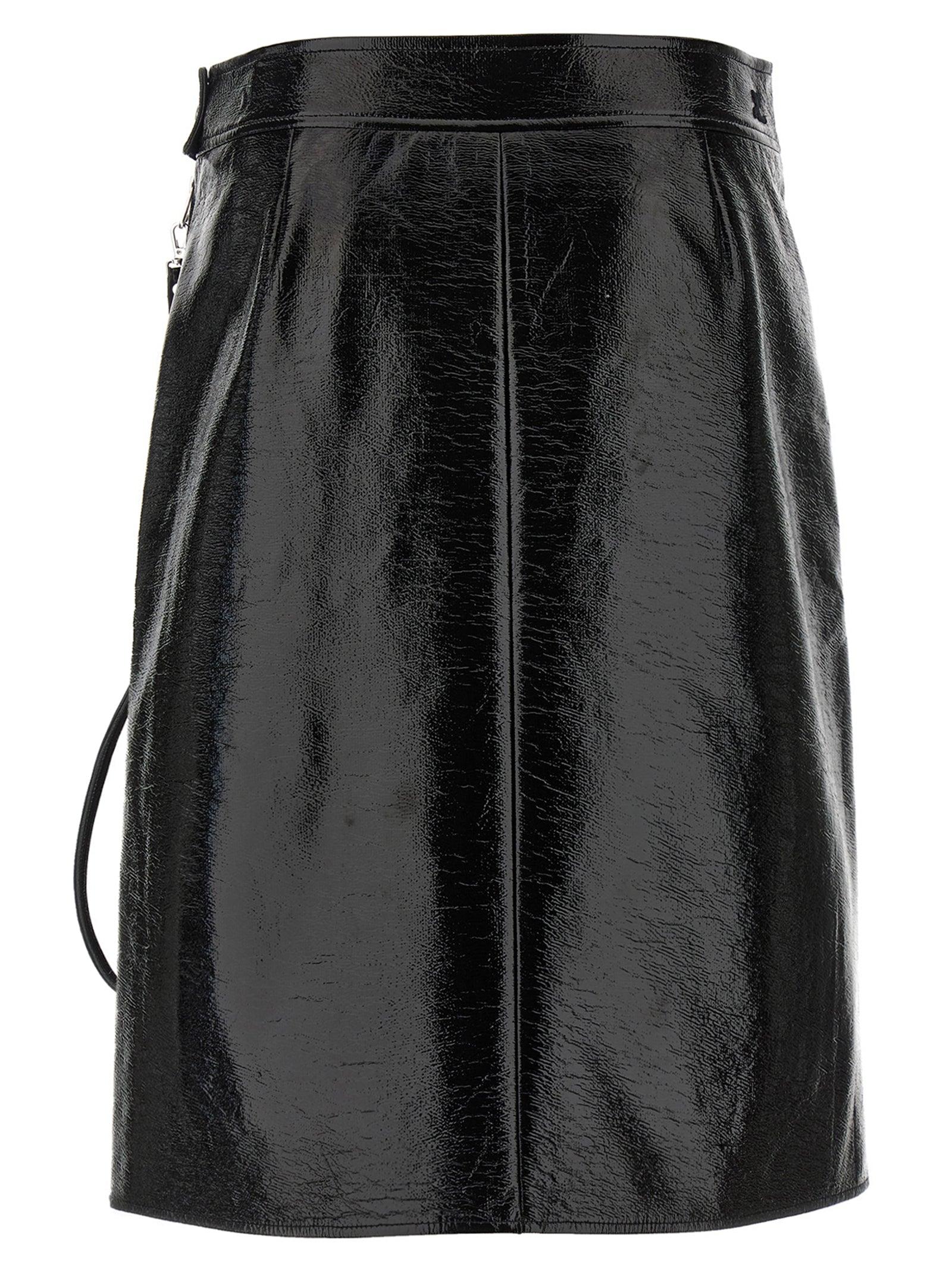 ワンピース COURREGES Women Mid Skirts 223CR0236VI0013 9999 Black BIKER ZIPPED BODYSUIT - courrèges (クレージュ)