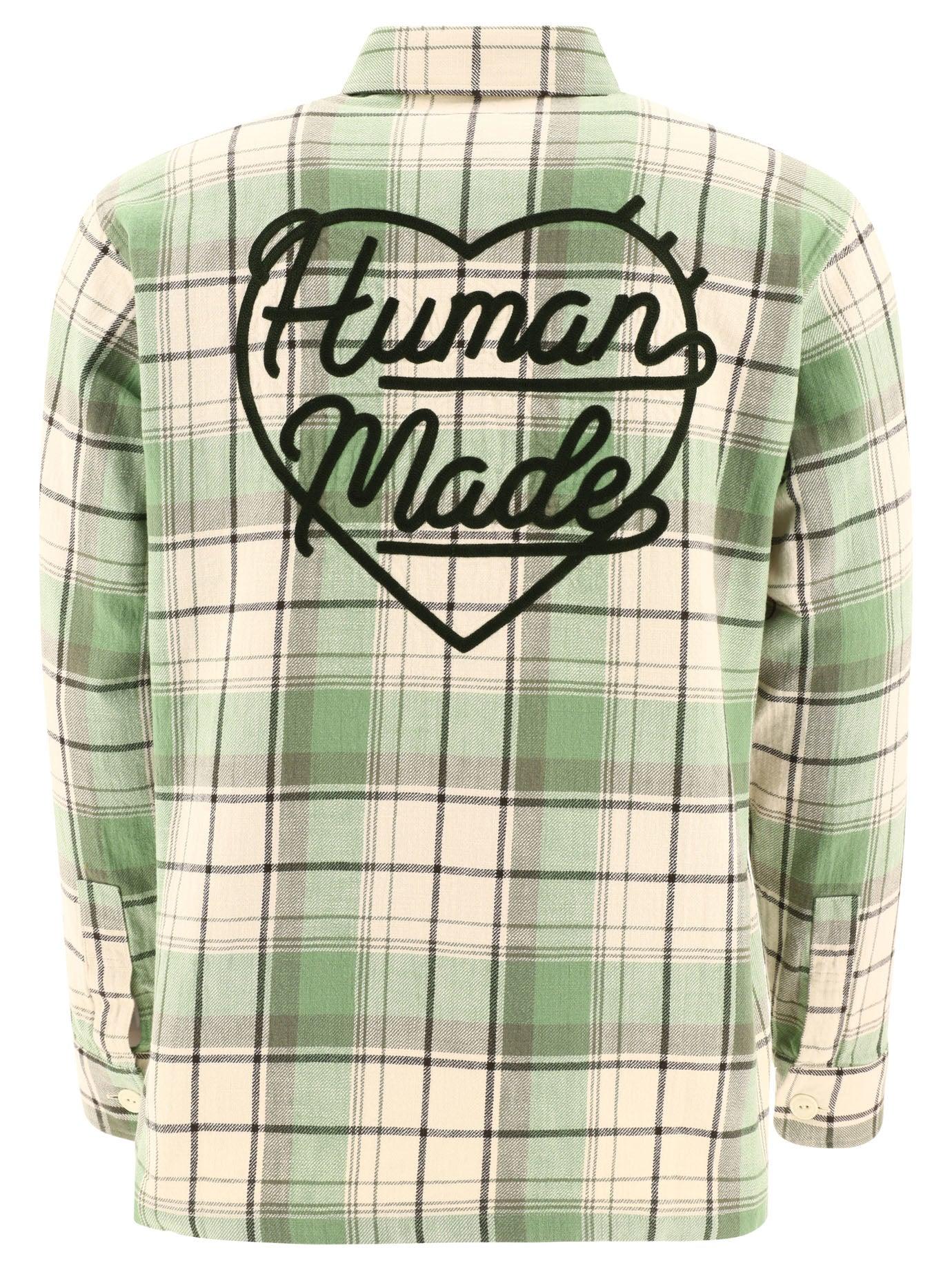 Human Made Check Overshirt in Green for Men | Lyst