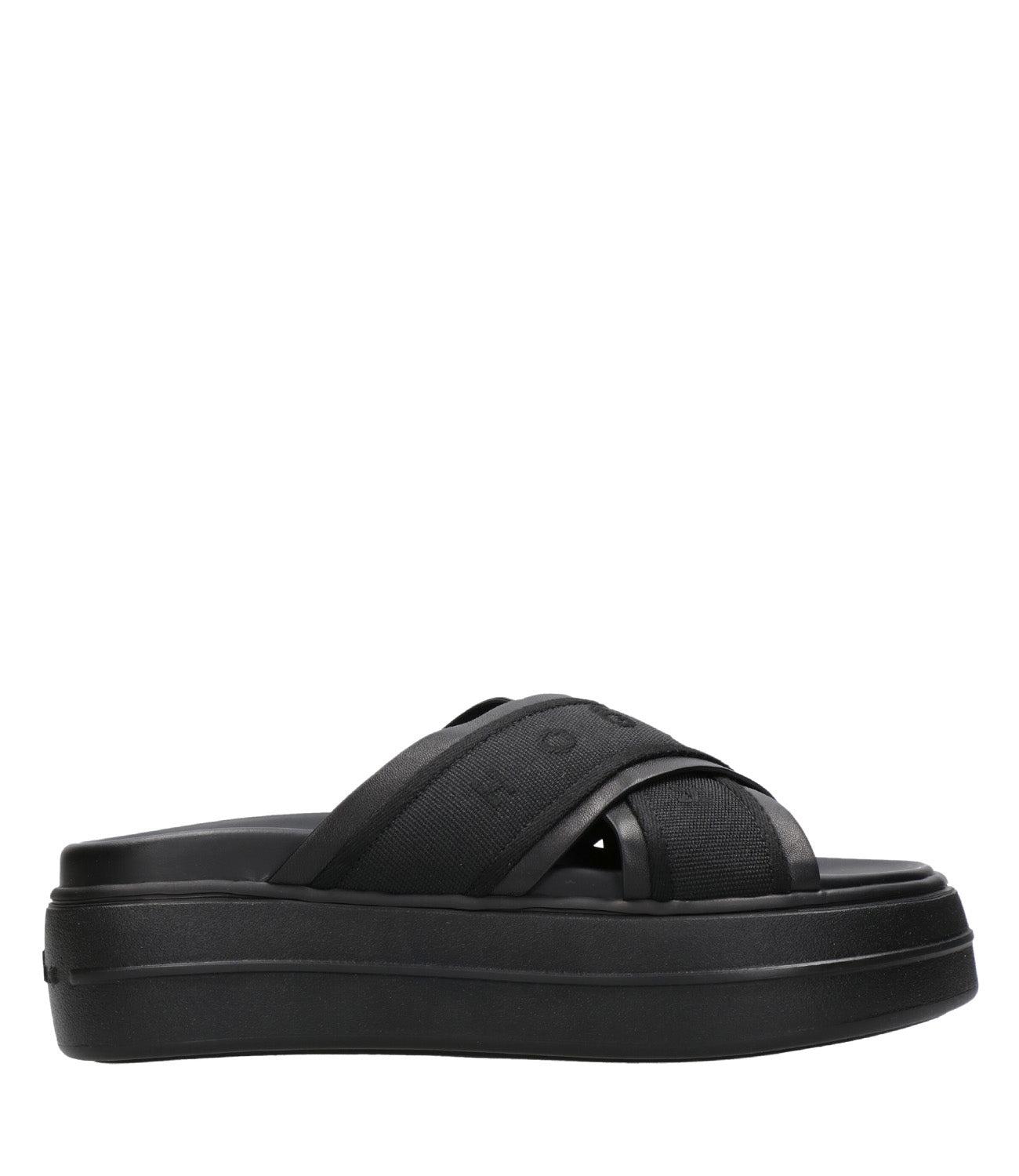 サンダル・ミュール HOGAN LOGO SANDALS Hogan Sandals In Black | ModeSens