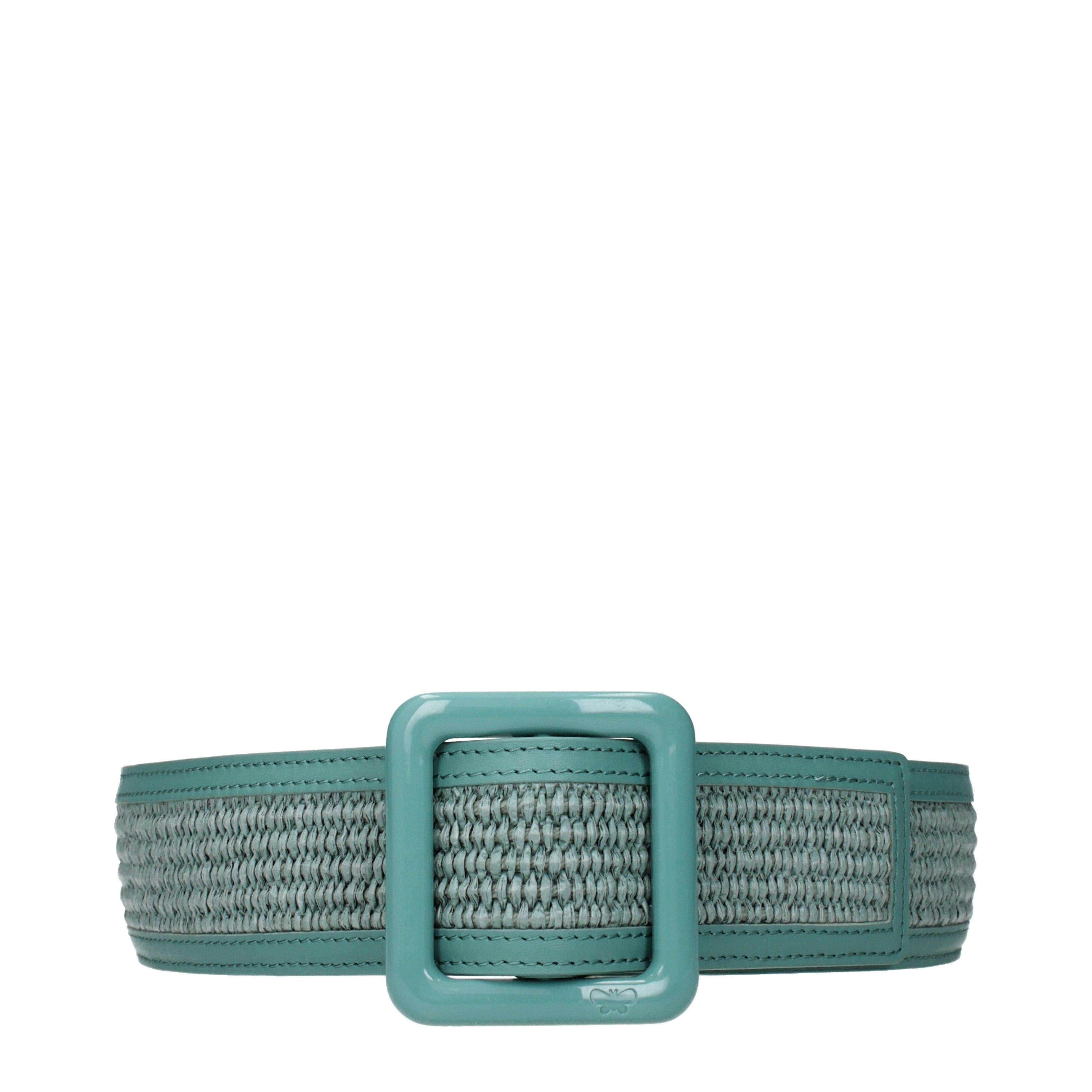 NWT Weekend Max Mara Raffia Effect Belt with Dusty Bag Sz: Xs; S Green Spring Technical gabardine nano Pasticcino Bag, sage green  main image 3